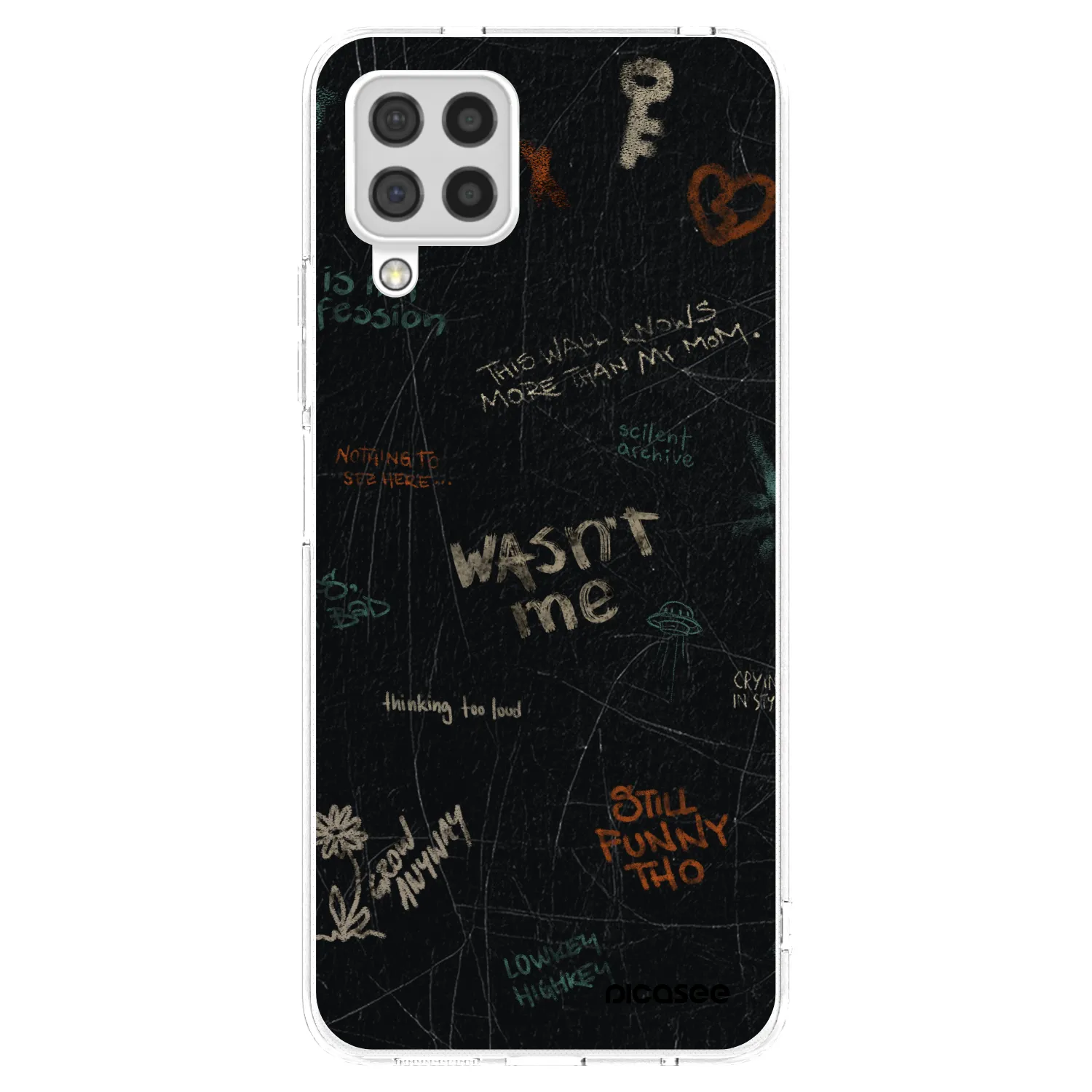 Picasee silikonowe przeźroczyste etui na Samsung Galaxy A22 A225F 4G - CONFESSION