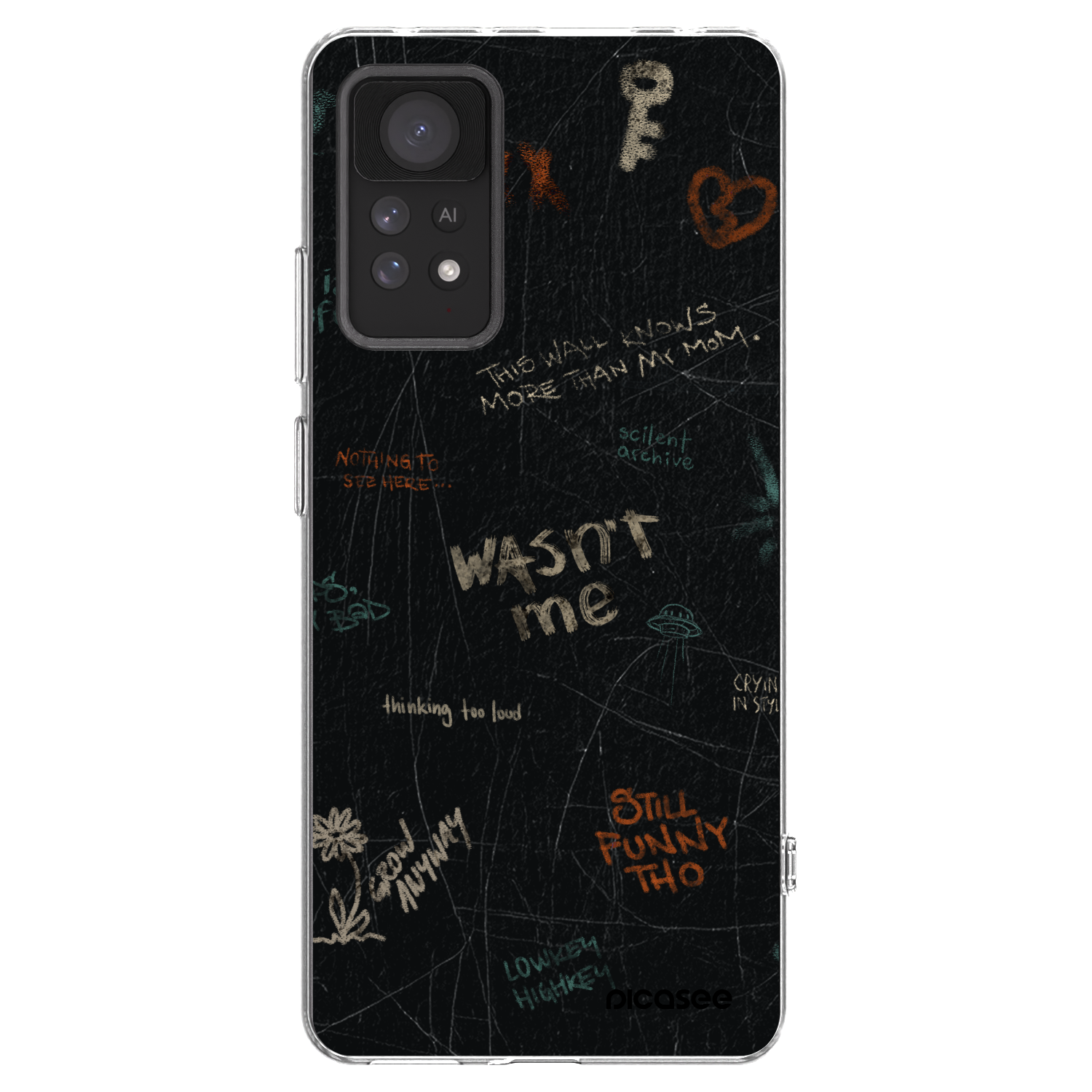 Picasee silikonowe przeźroczyste etui na Xiaomi Redmi Note 11 Pro 5G - CONFESSION