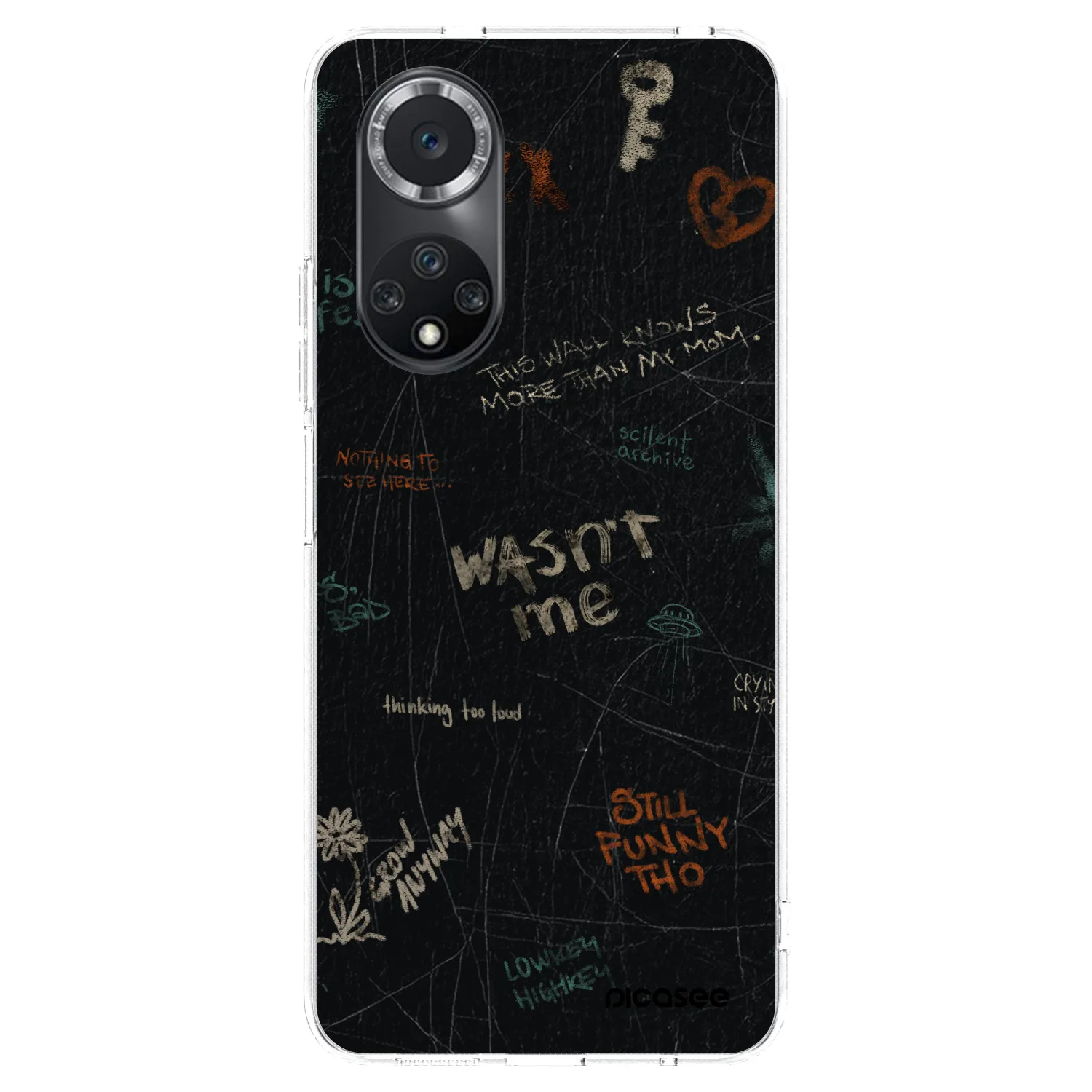 Picasee silikonowe przeźroczyste etui na Huawei Nova 9 SE - CONFESSION