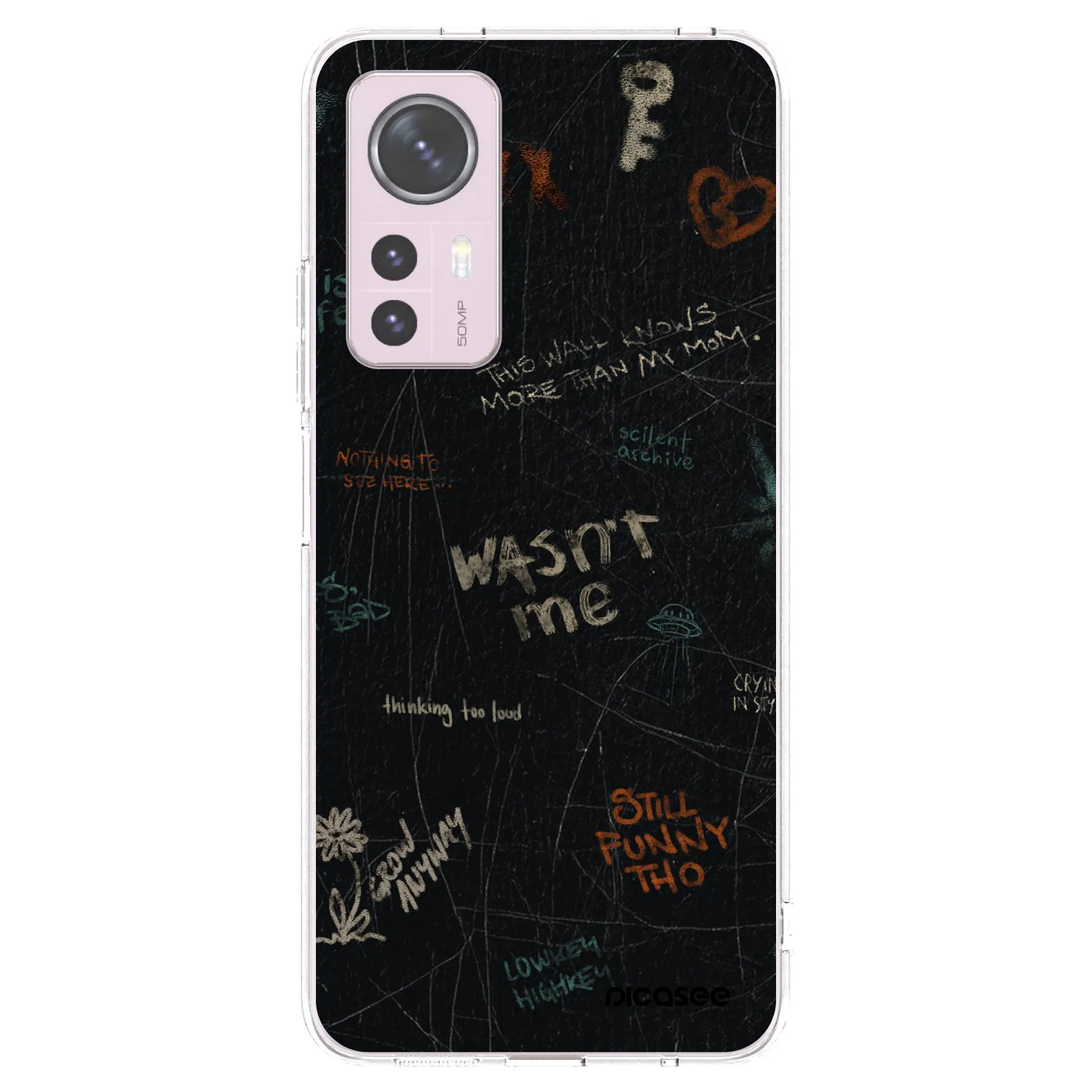 Picasee silikonowe przeźroczyste etui na Xiaomi 12 - CONFESSION