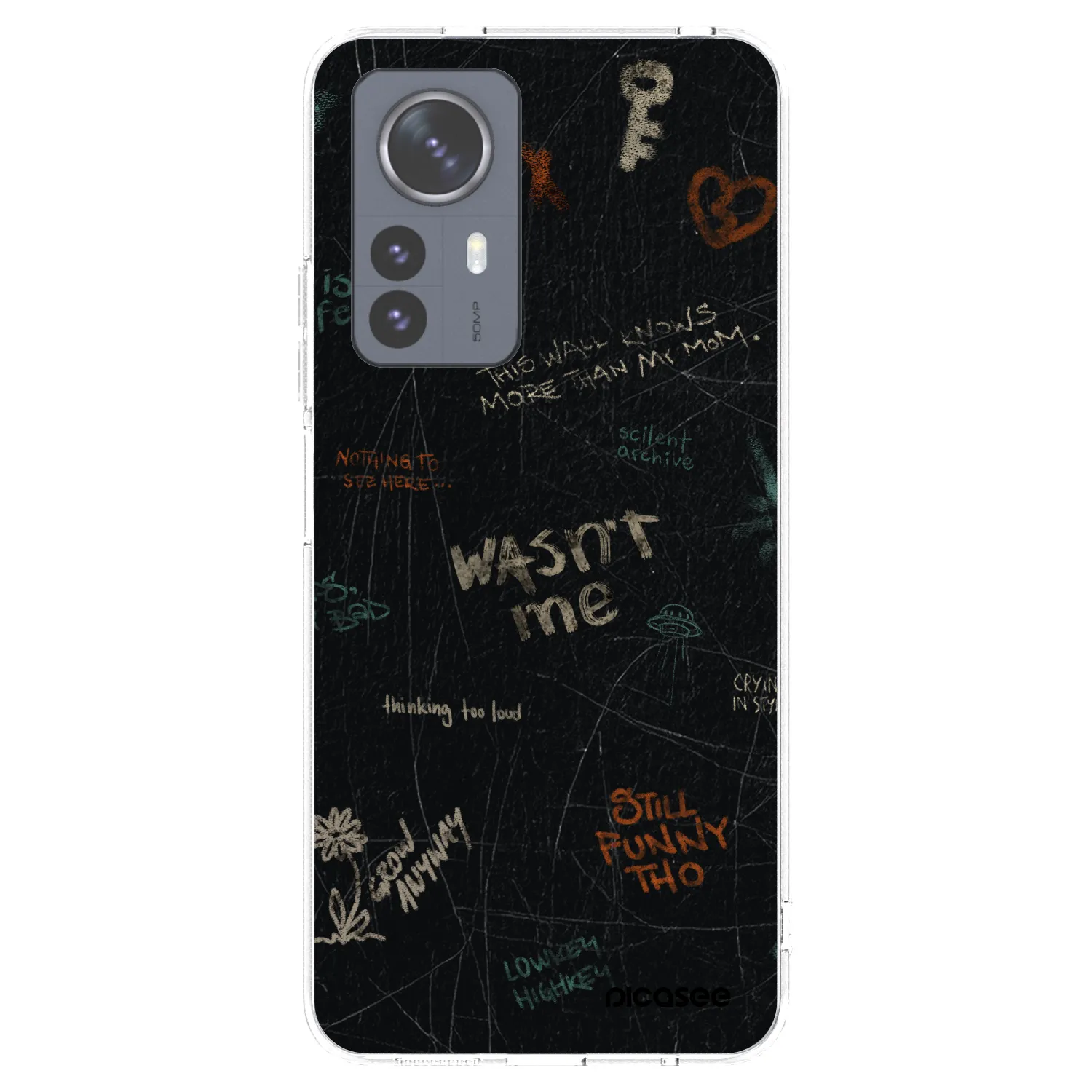 Picasee silikonowe przeźroczyste etui na Xiaomi 12 Pro - CONFESSION