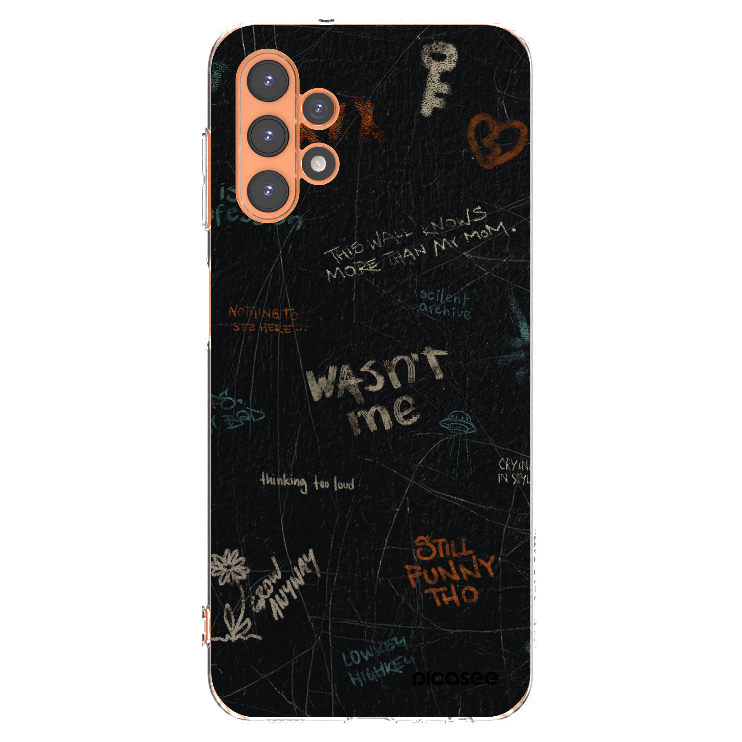 Picasee silikonowe przeźroczyste etui na Samsung Galaxy A13 4G A135 - CONFESSION