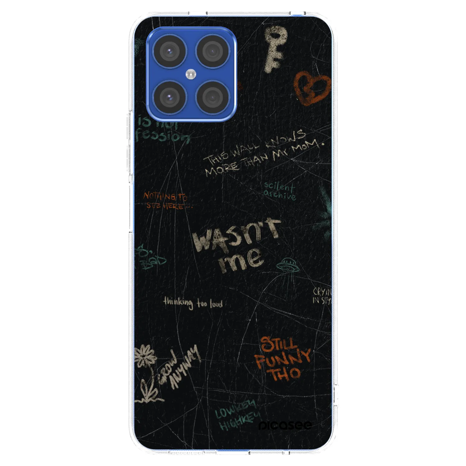 Picasee silikonowe przeźroczyste etui na Honor X8 4G - CONFESSION