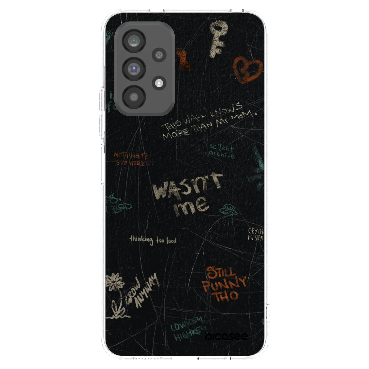 Picasee silikonowe przeźroczyste etui na Samsung Galaxy A73 5G - CONFESSION