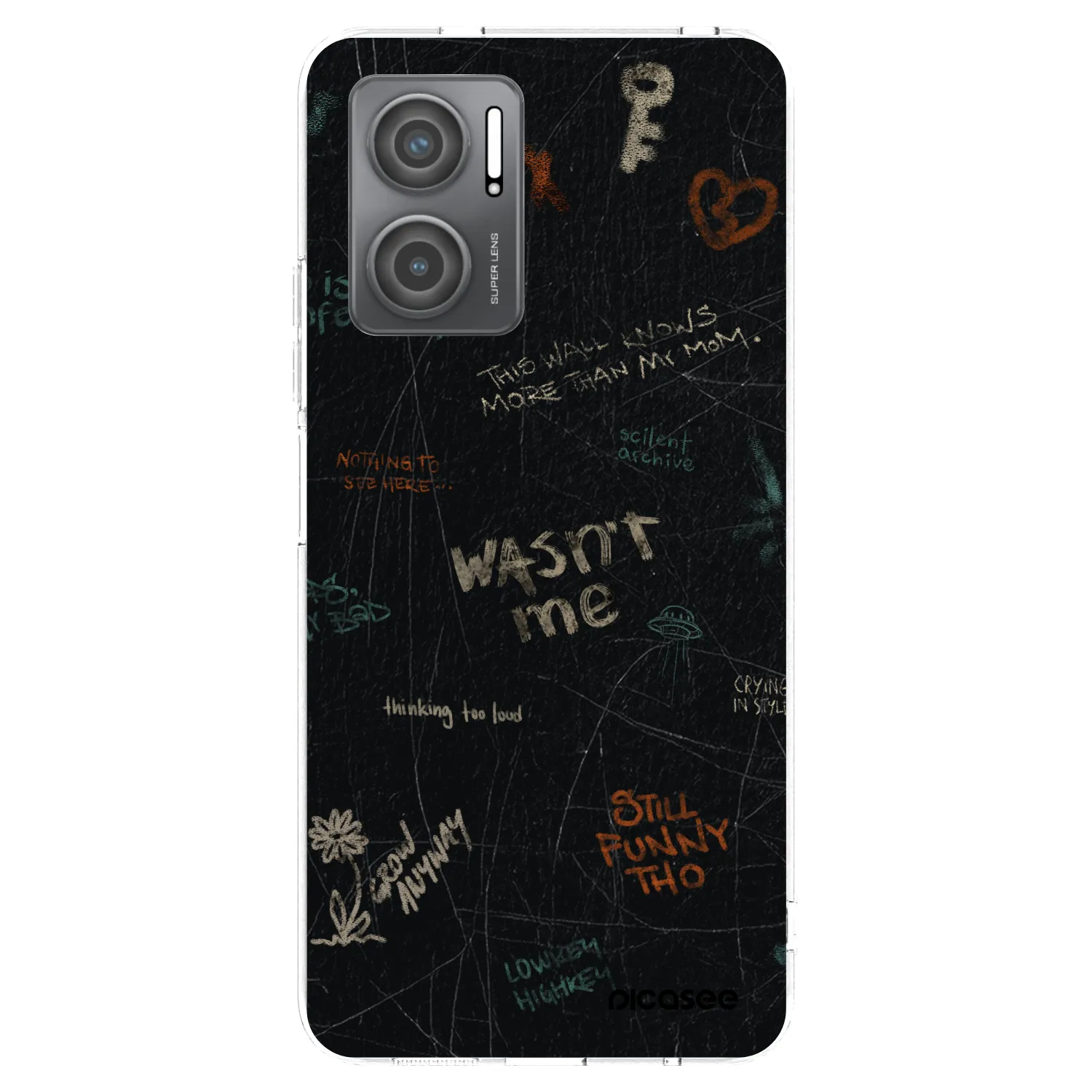 Picasee silikonowe przeźroczyste etui na Xiaomi Redmi 10 5G - CONFESSION