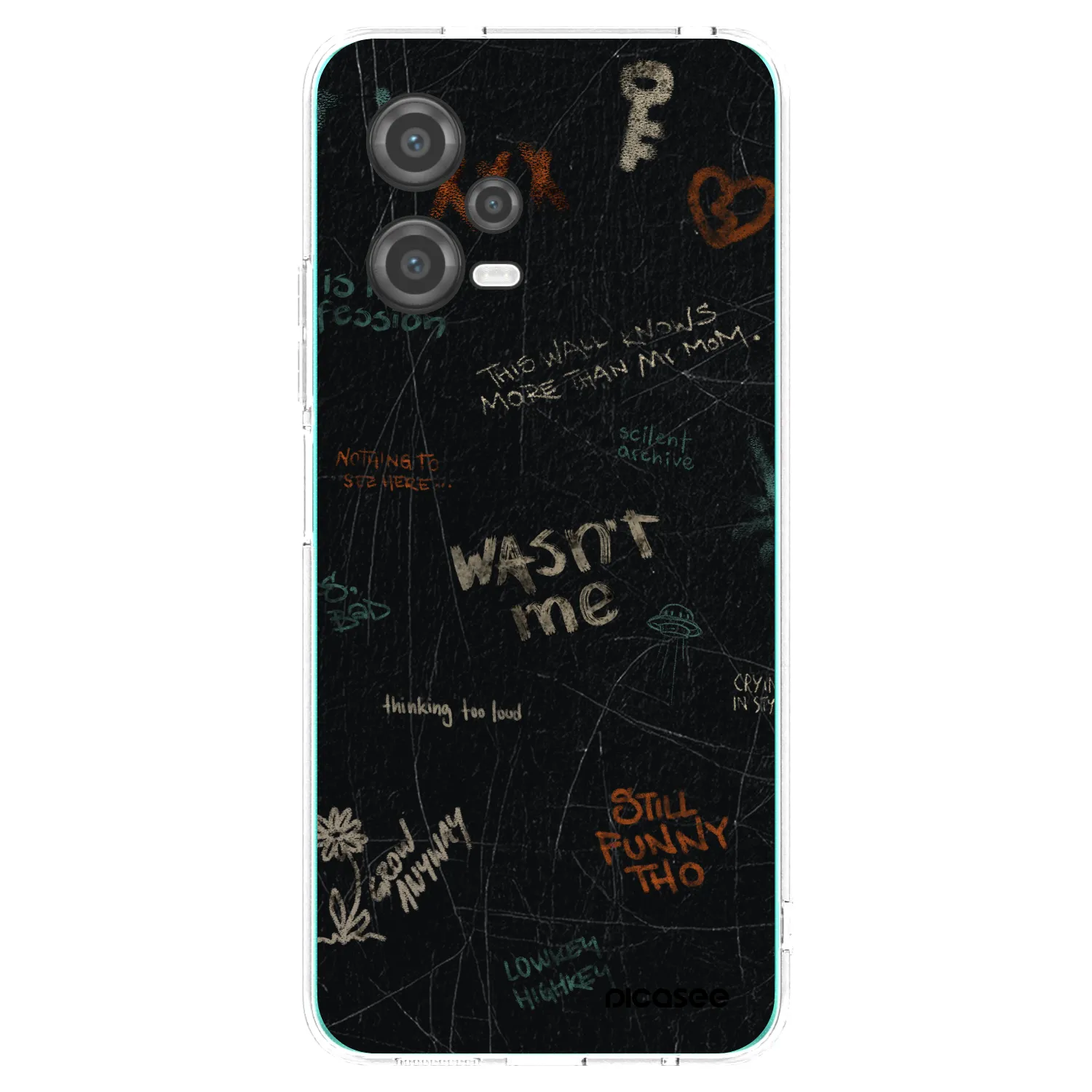 Picasee silikonowe przeźroczyste etui na Xiaomi Poco X5 - CONFESSION