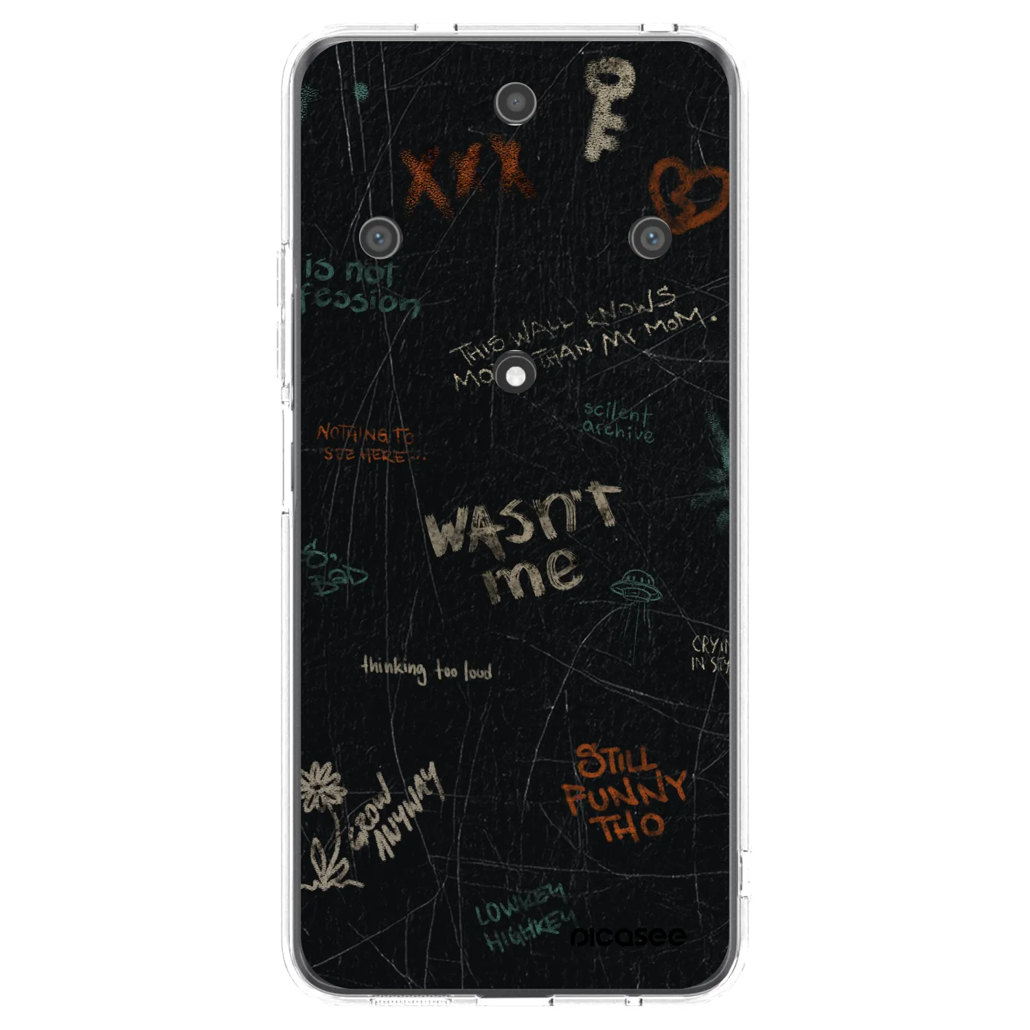 Picasee silikonowe przeźroczyste etui na Honor Magic5 Lite 5G - CONFESSION