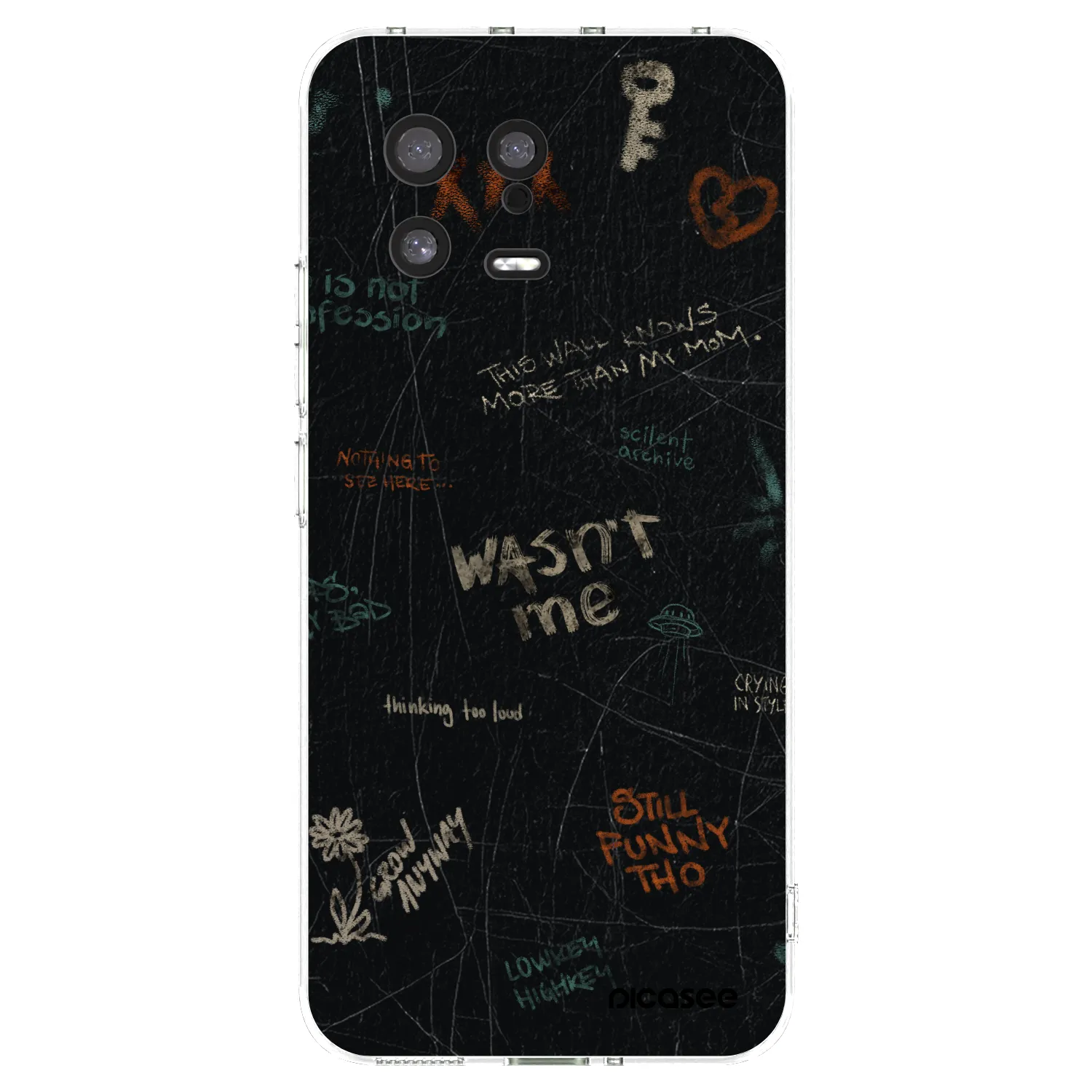 Picasee silikonowe przeźroczyste etui na Xiaomi 13 - CONFESSION