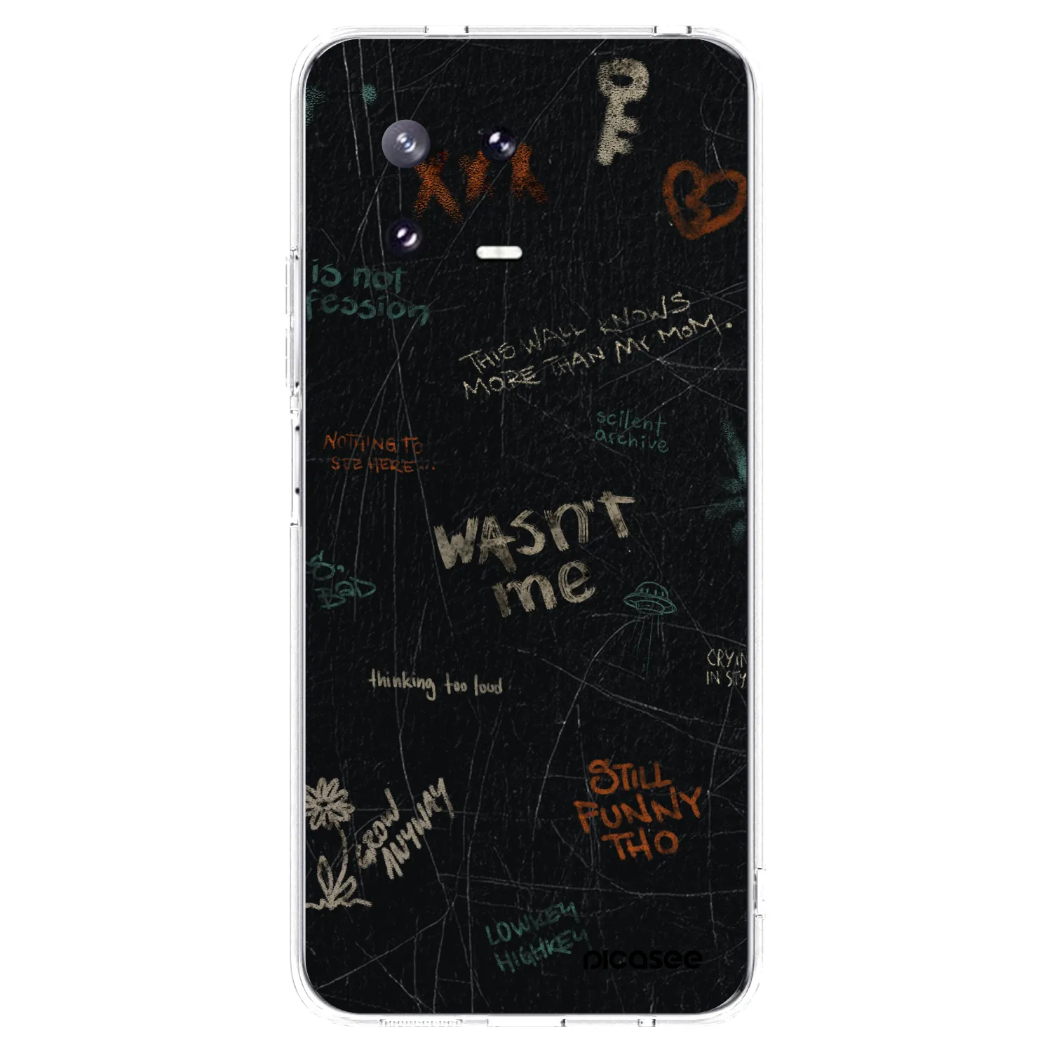 Picasee silikonowe przeźroczyste etui na Xiaomi 13 Pro - CONFESSION