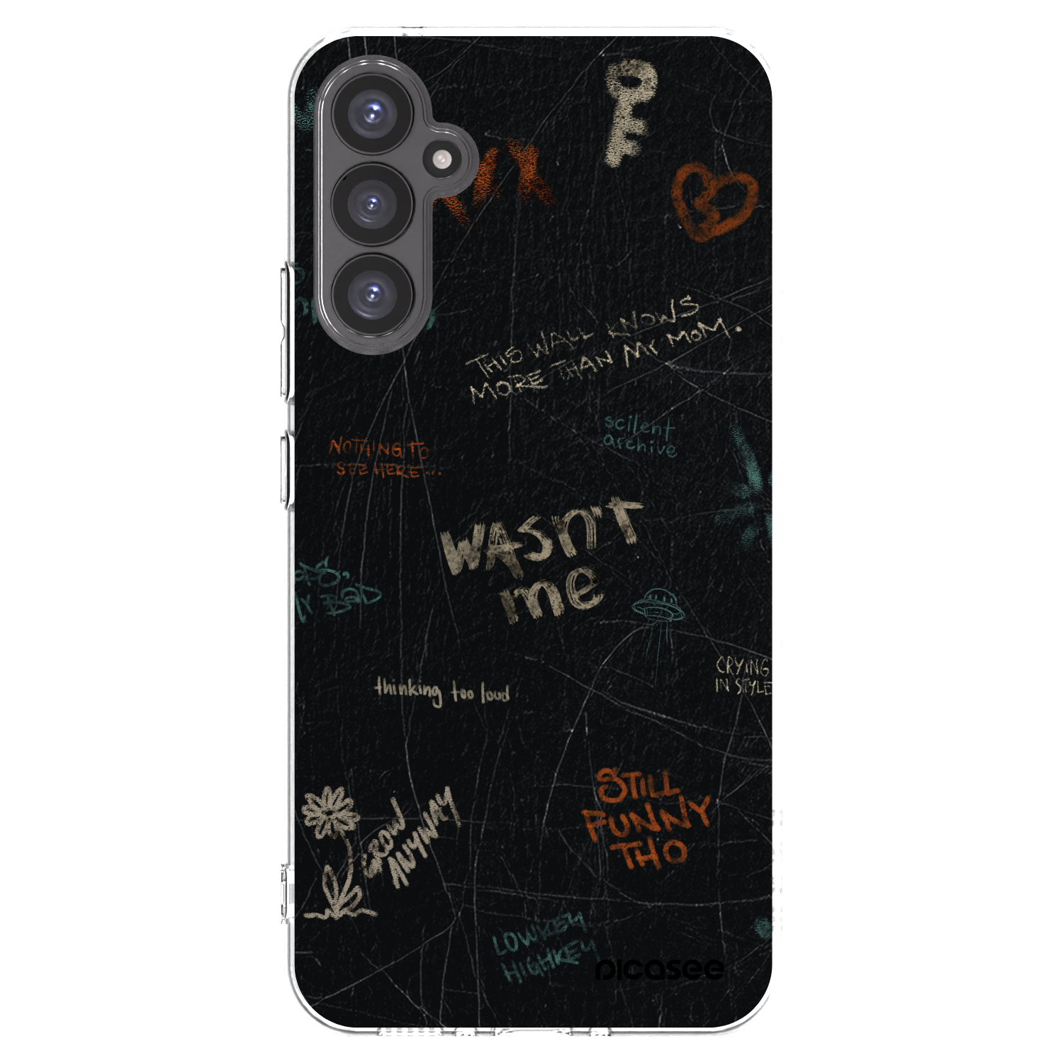 Picasee silikonowe przeźroczyste etui na Samsung Galaxy A34 5G A346B - CONFESSION