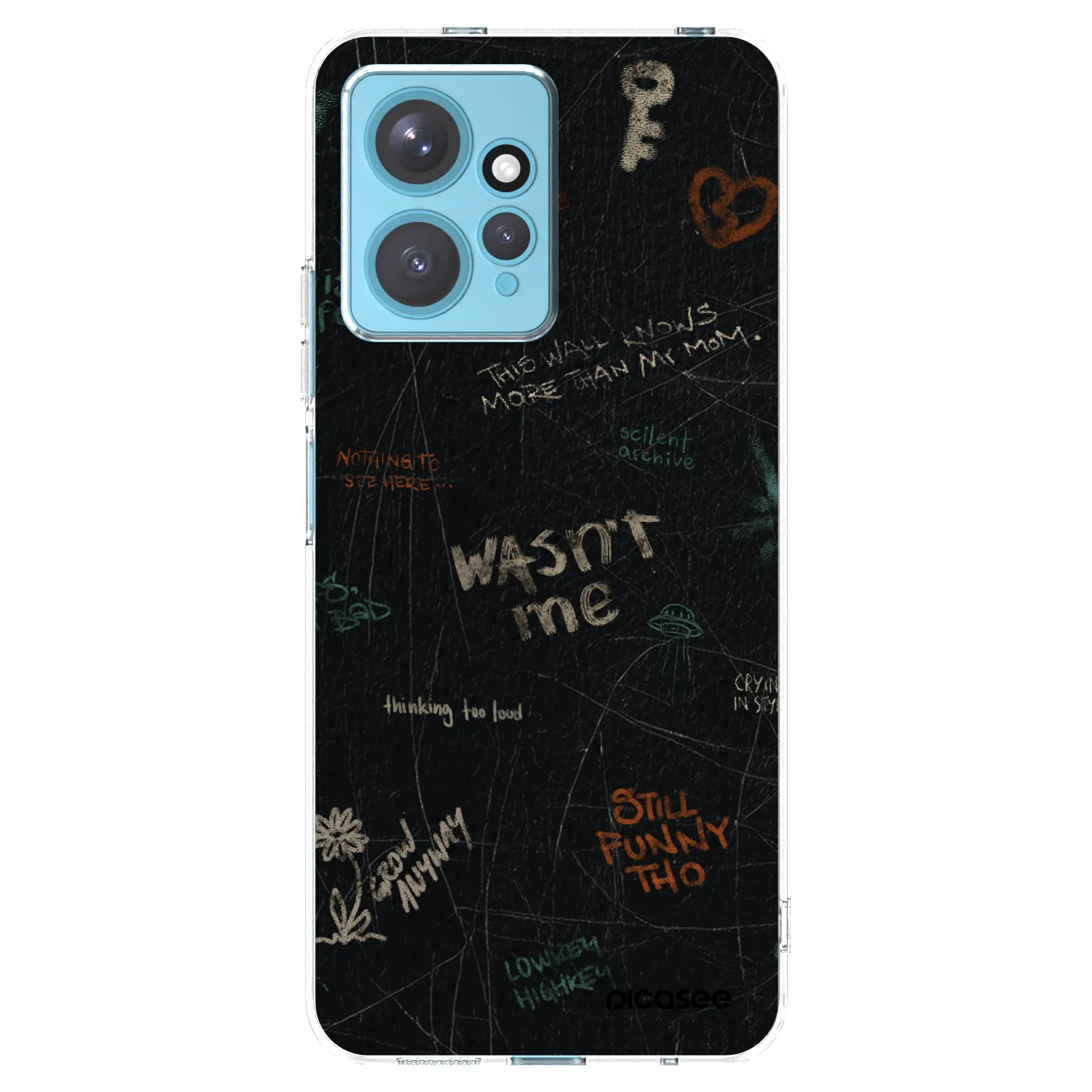 Picasee silikonowe przeźroczyste etui na Xiaomi Redmi Note 12 4G - CONFESSION