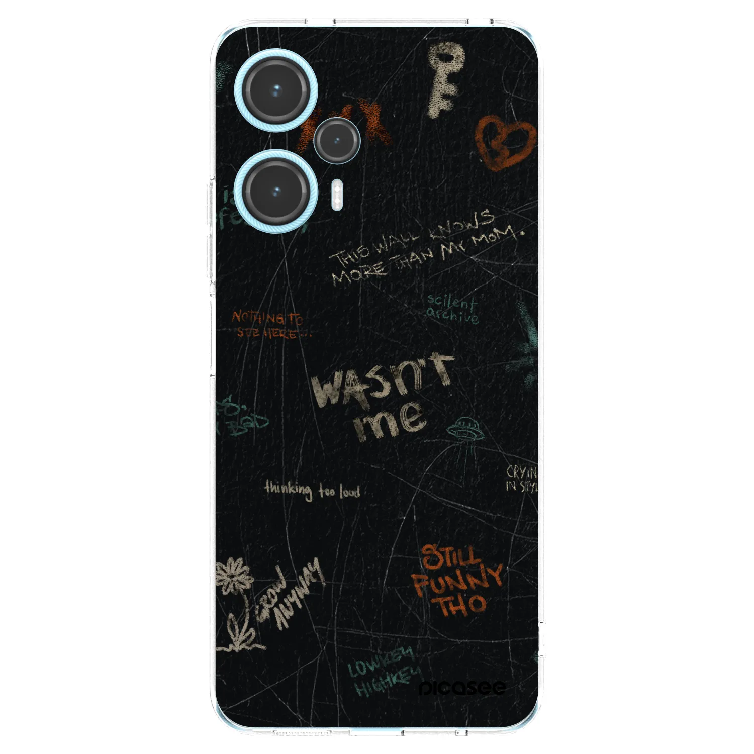 Picasee silikonowe przeźroczyste etui na Xiaomi Poco F5 - CONFESSION