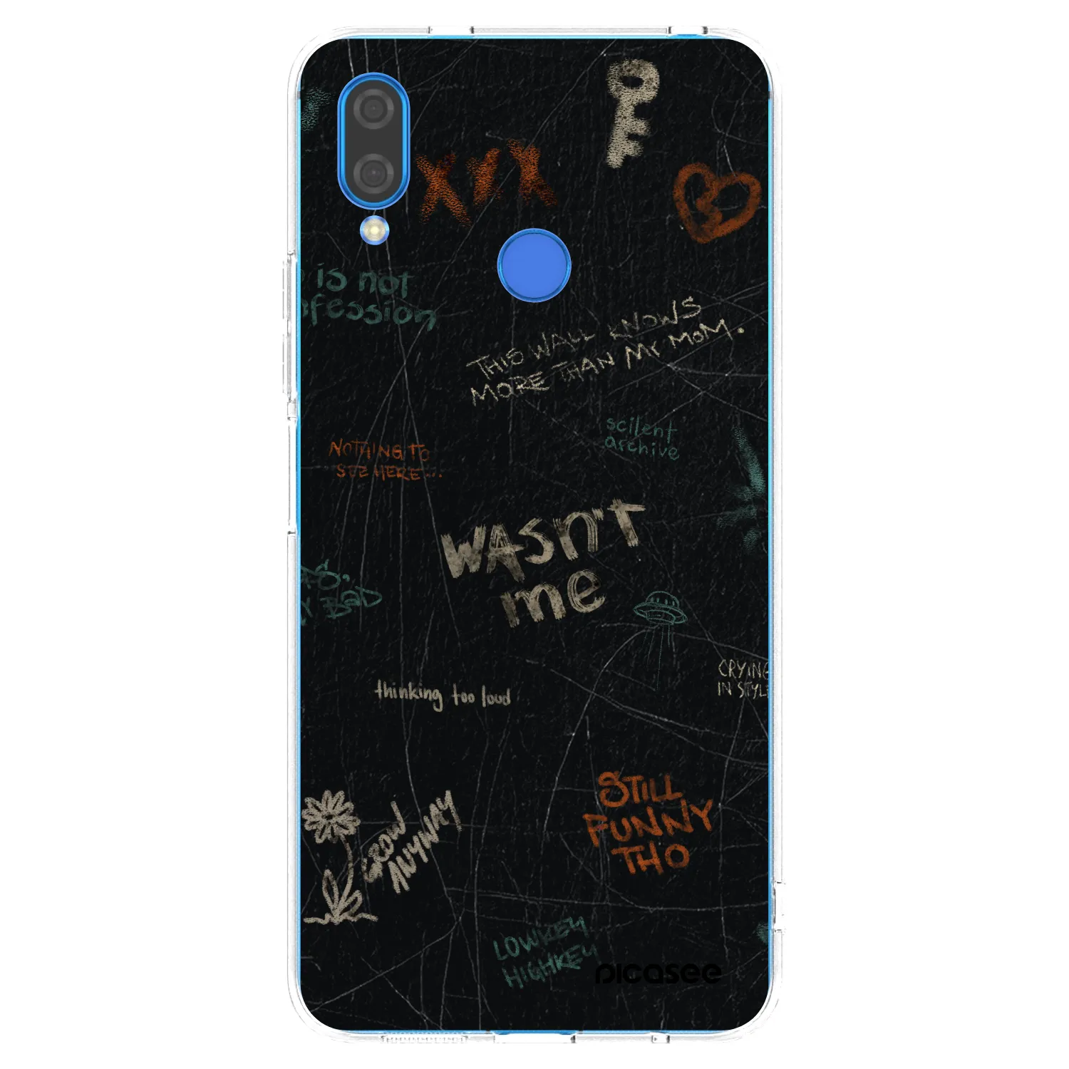 Picasee silikonowe przeźroczyste etui na Huawei Nova 3i - CONFESSION