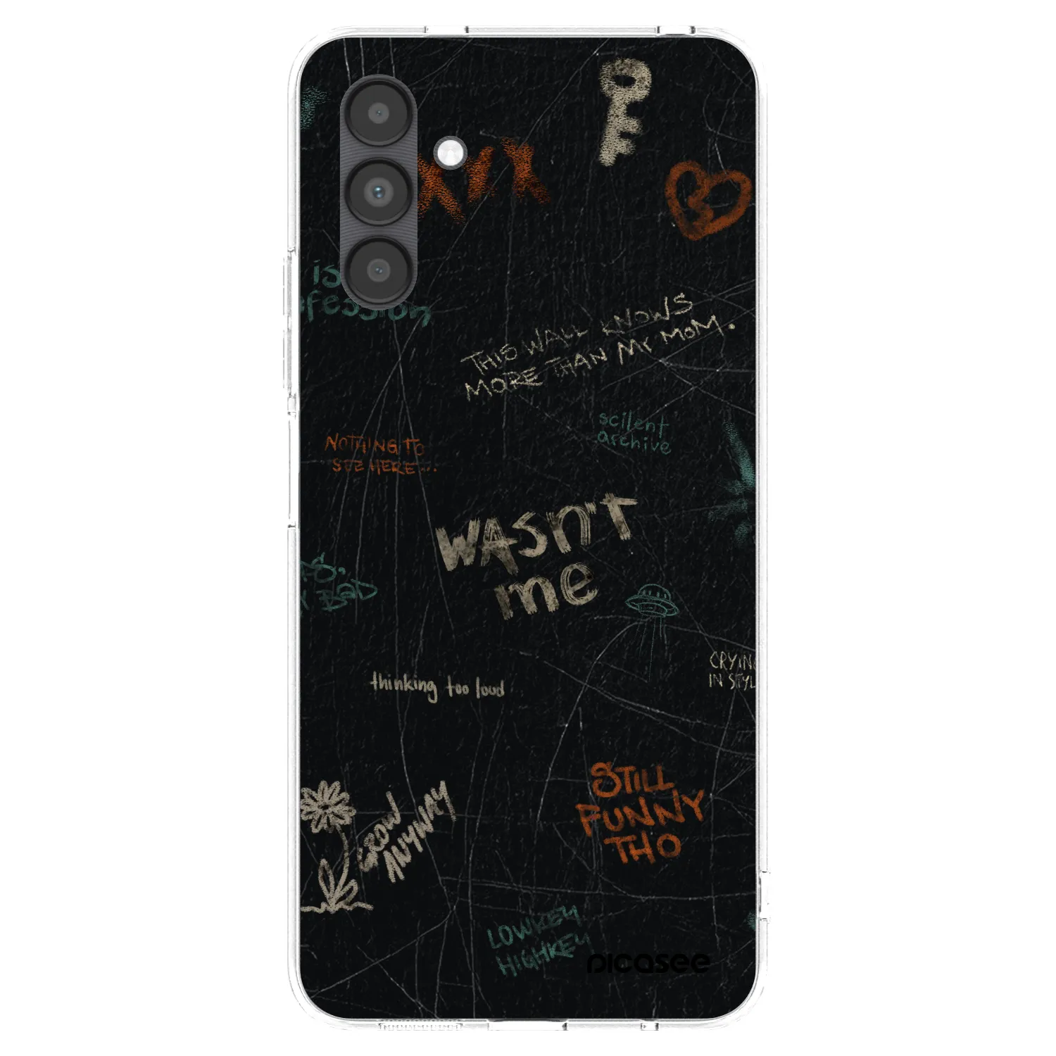Picasee silikonowe przeźroczyste etui na Samsung Galaxy A04s A047F - CONFESSION