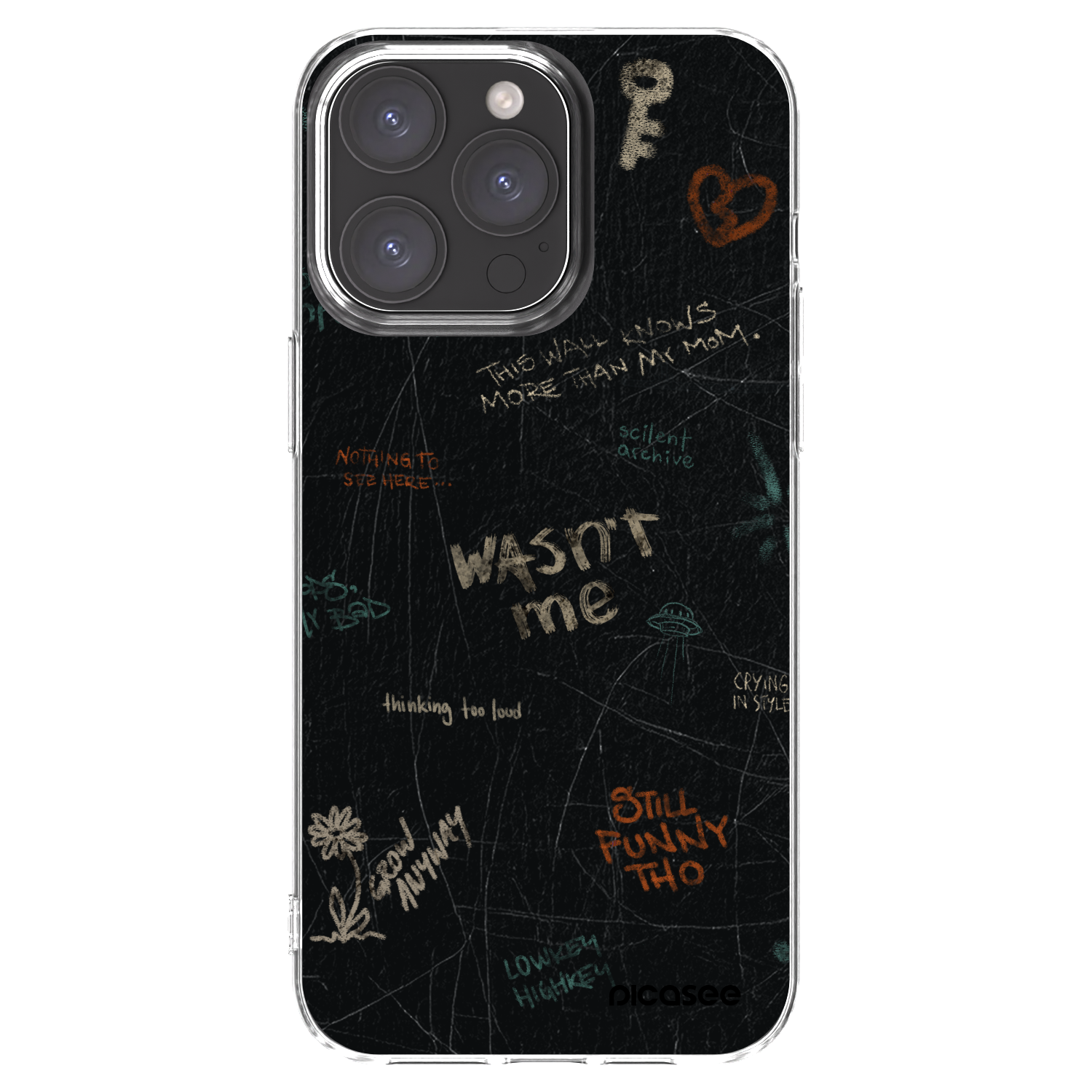 Picasee silikonowe przeźroczyste etui na Apple iPhone 15 Pro Max - CONFESSION