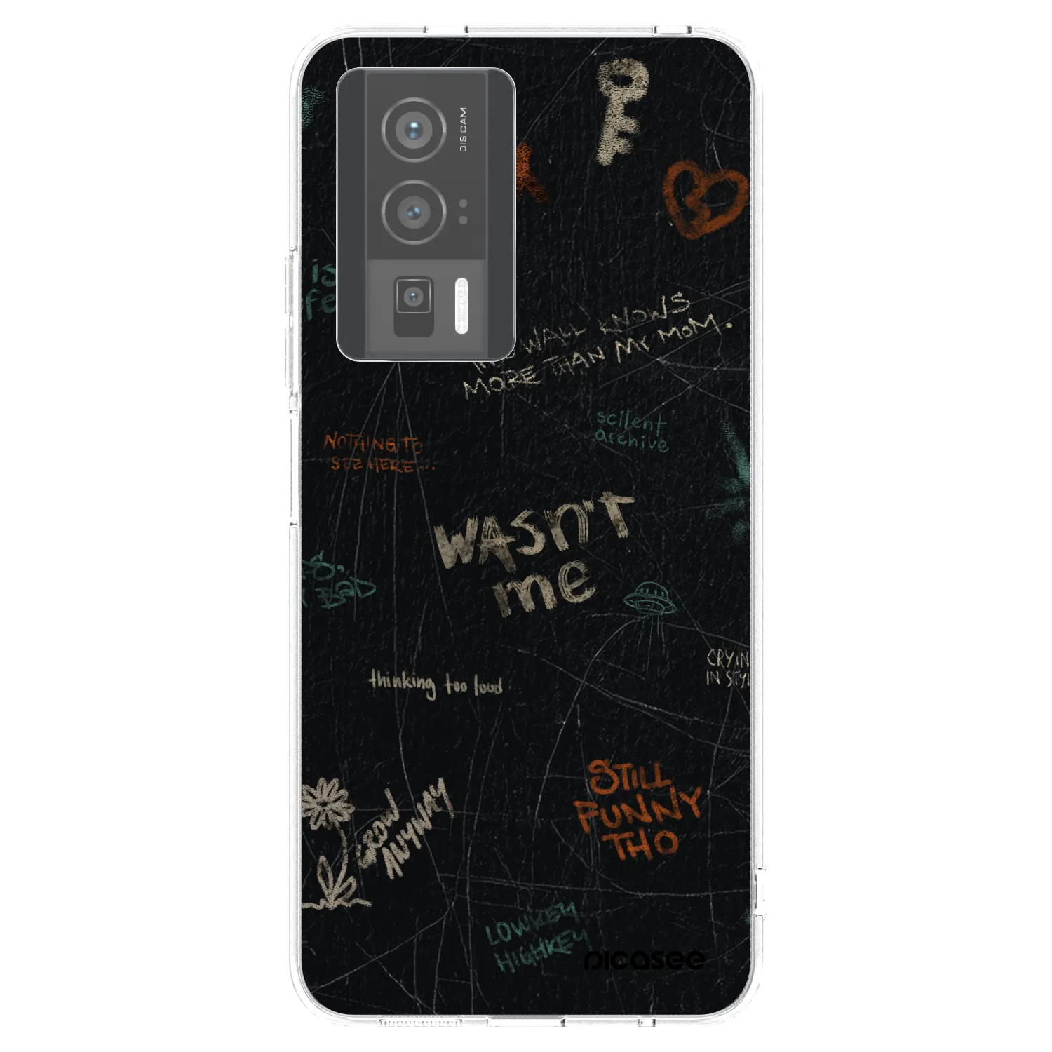 Picasee silikonowe przeźroczyste etui na Xiaomi Poco F5 Pro 5G - CONFESSION