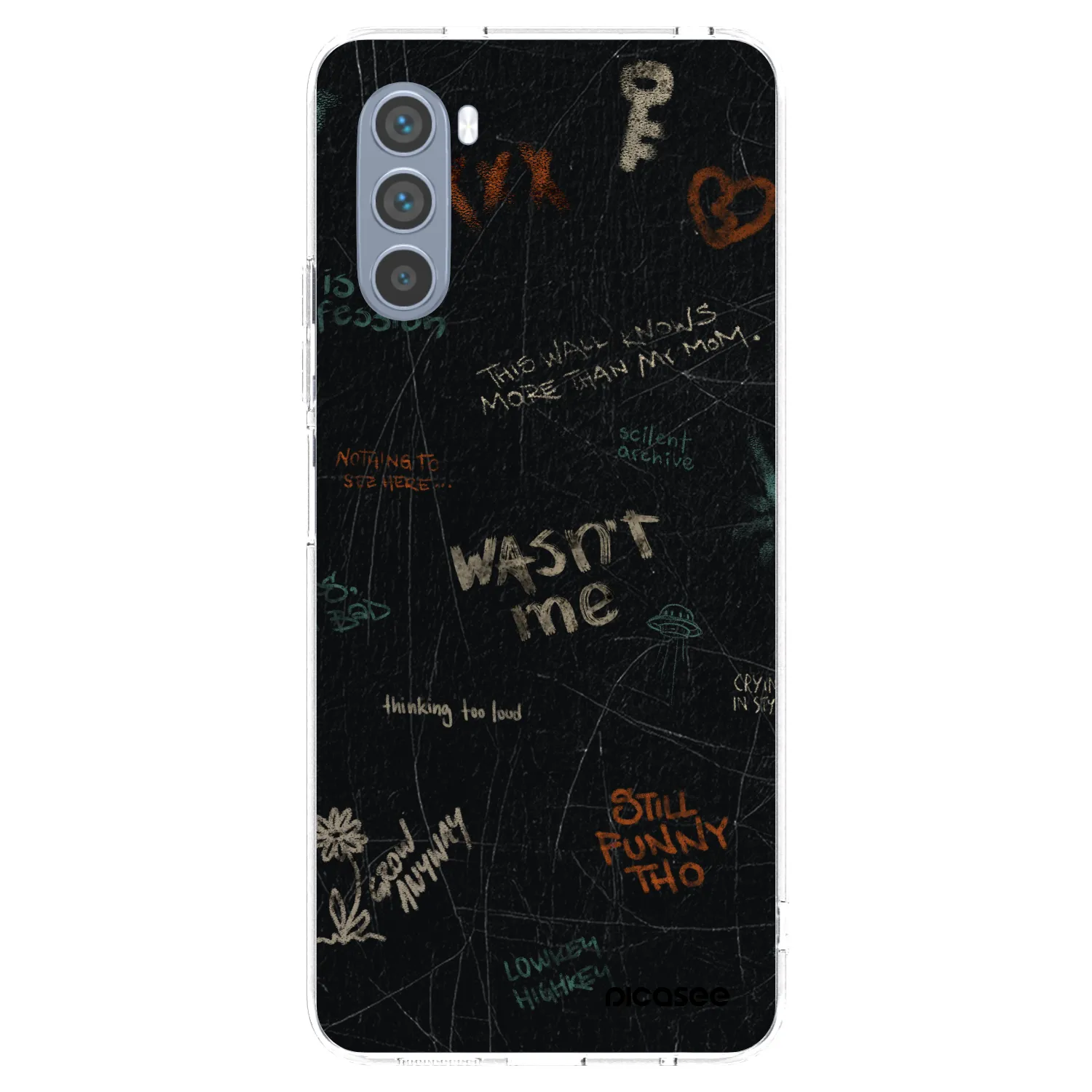Picasee silikonowe przeźroczyste etui na Motorola Moto G62 - CONFESSION