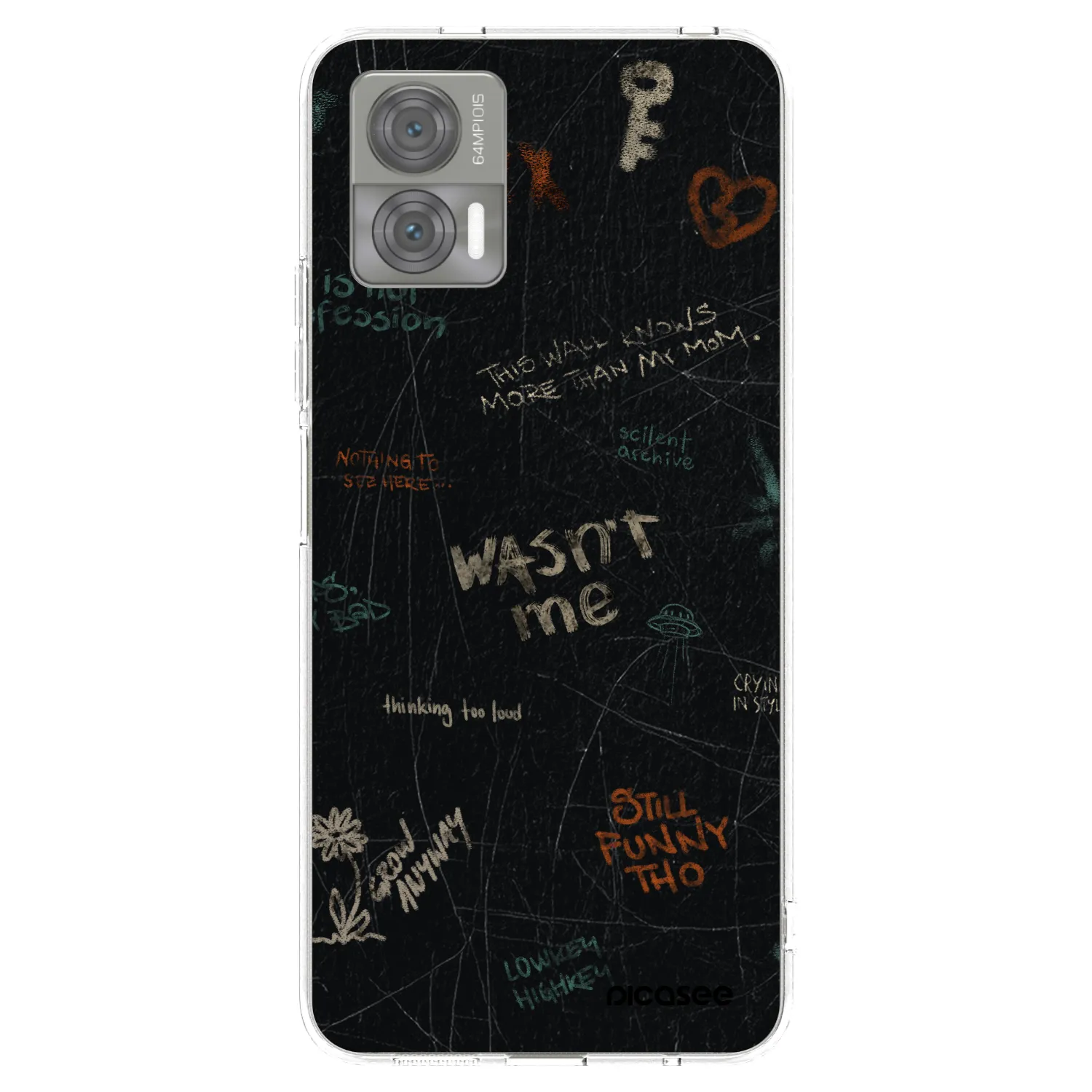 Picasee silikonowe przeźroczyste etui na Motorola Edge 30 Neo - CONFESSION