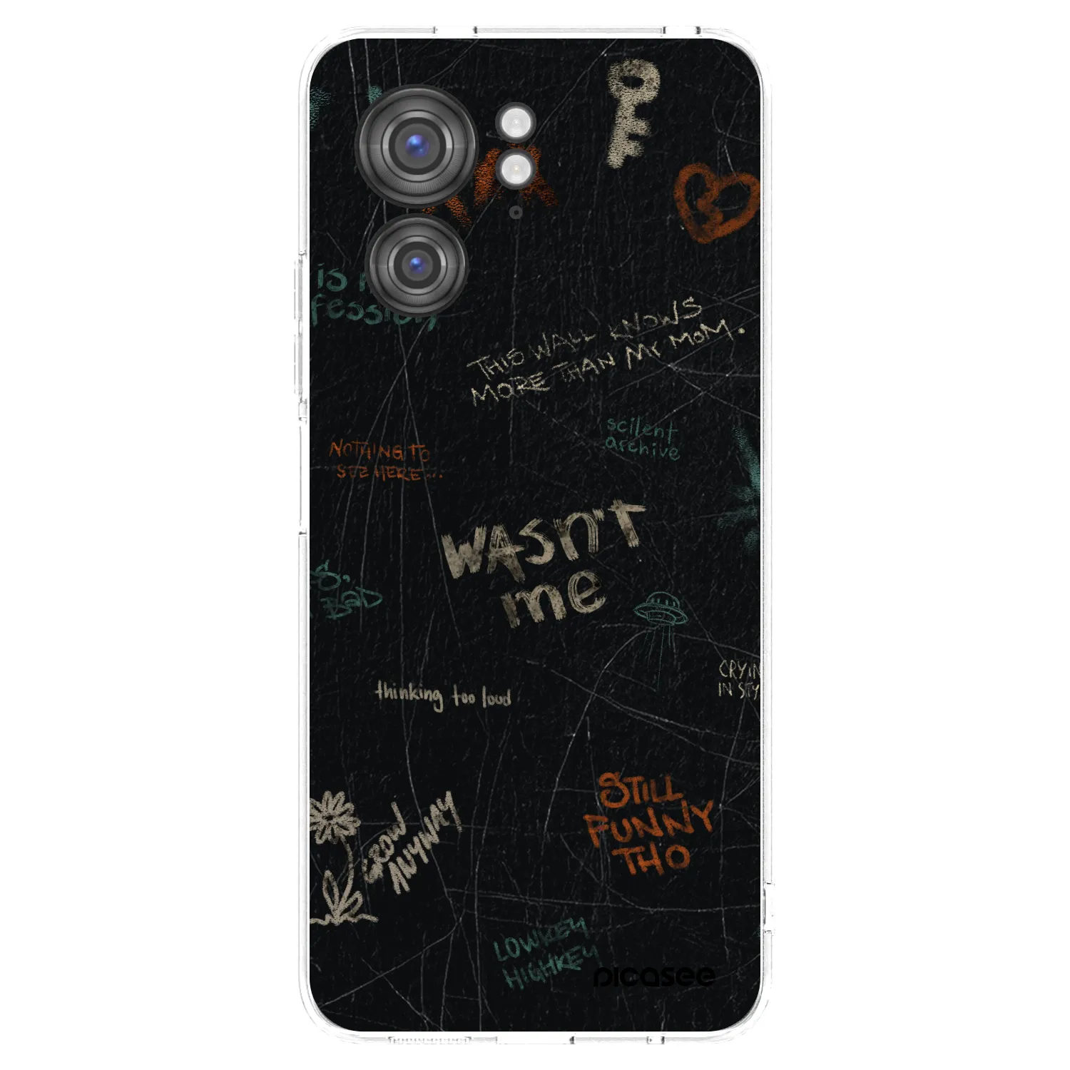 Picasee silikonowe przeźroczyste etui na Motorola Edge 40 - CONFESSION