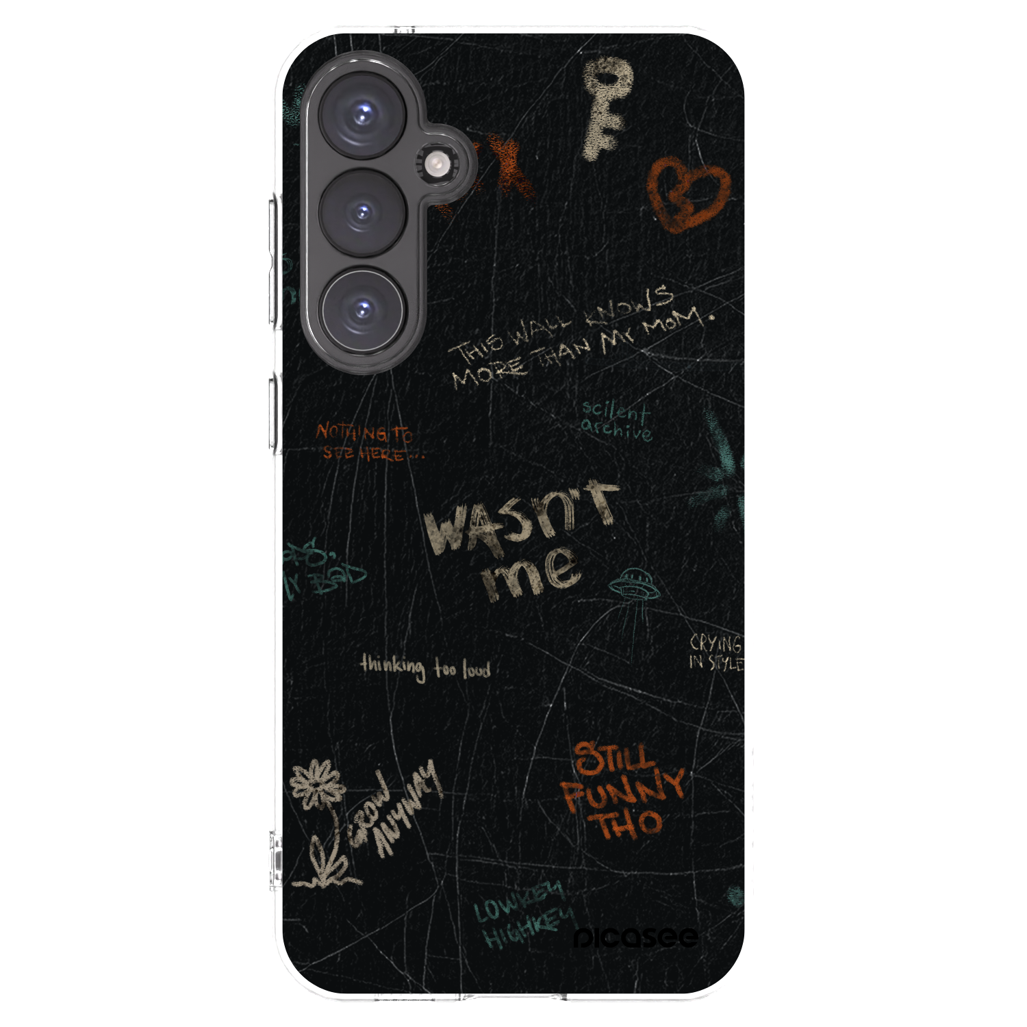 Picasee silikonowe przeźroczyste etui na Samsung Galaxy S23 FE S711B - CONFESSION