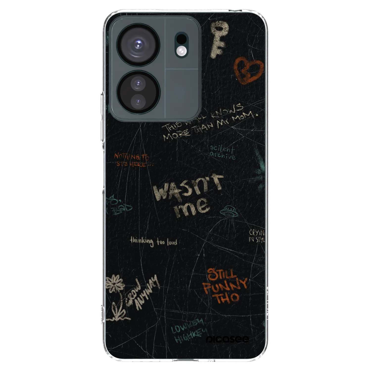 Picasee silikonowe przeźroczyste etui na Xiaomi Redmi 13C 4G - CONFESSION