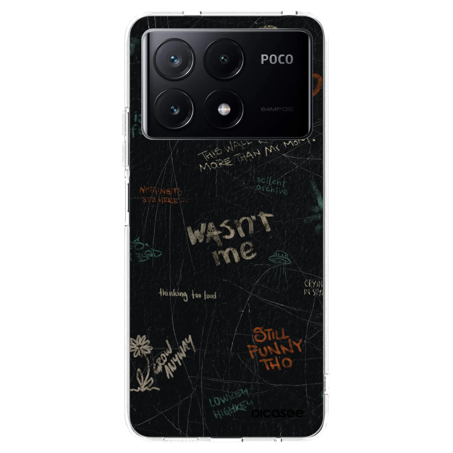 Picasee silikonowe przeźroczyste etui na Xiaomi Poco X6 Pro - CONFESSION