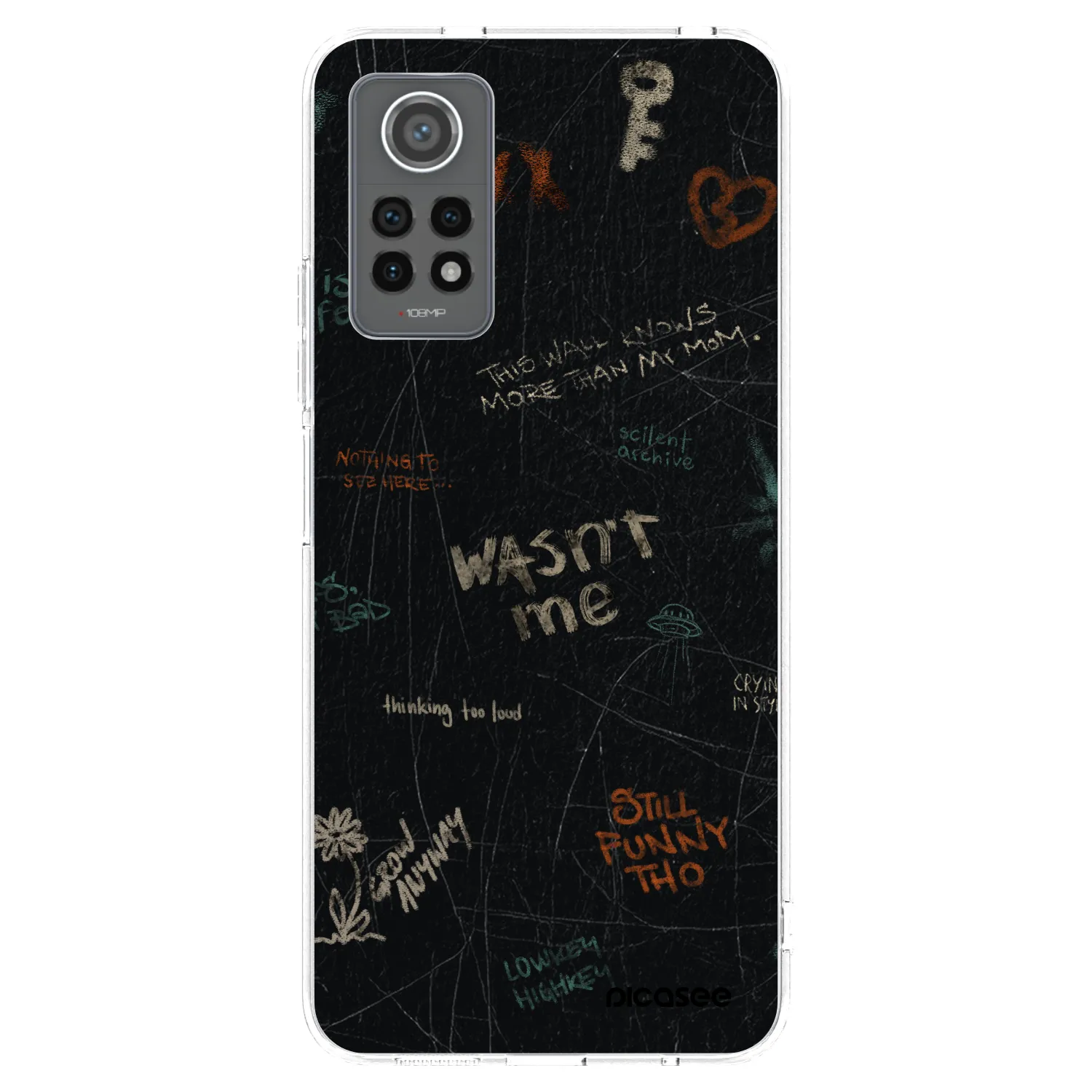 Picasee silikonowe przeźroczyste etui na Xiaomi Redmi Note 12 Pro 4G - CONFESSION