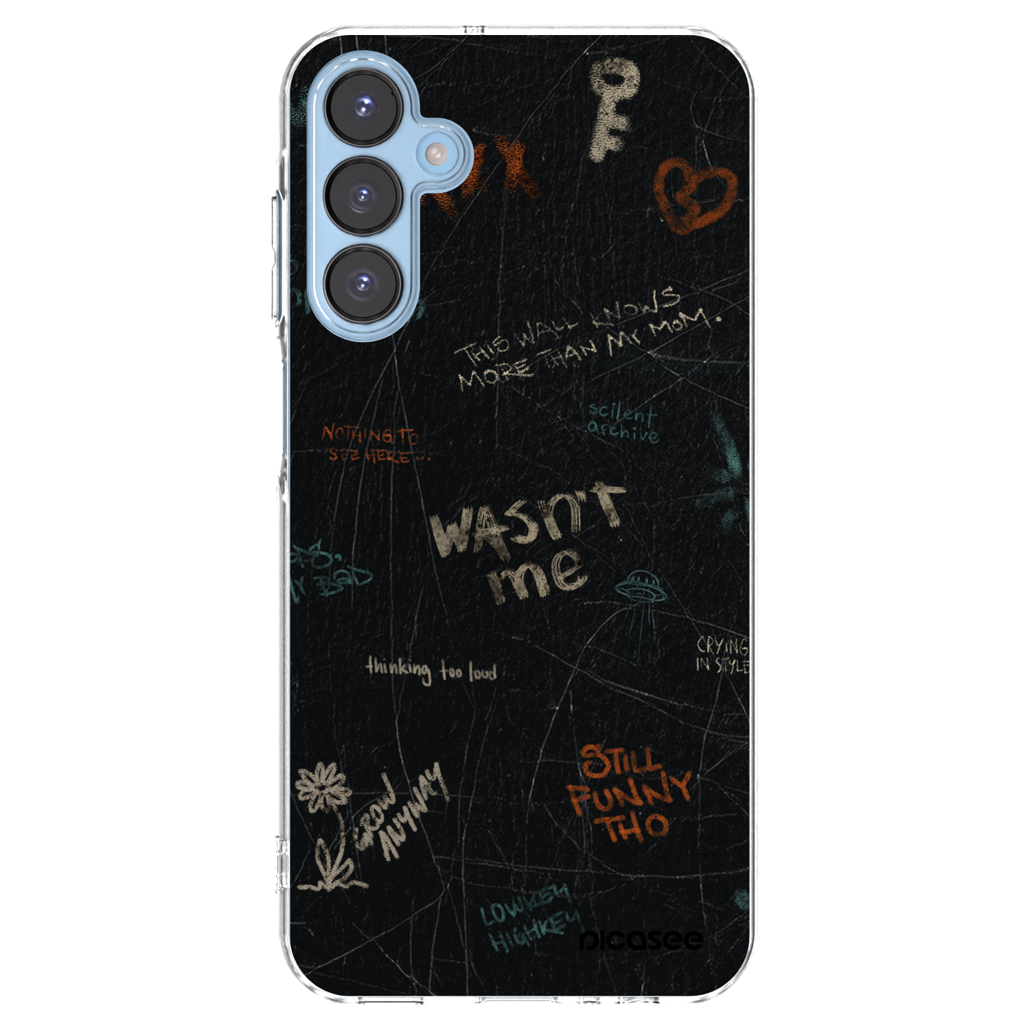 Picasee silikonowe przeźroczyste etui na Samsung Galaxy A15 A156B 5G - CONFESSION