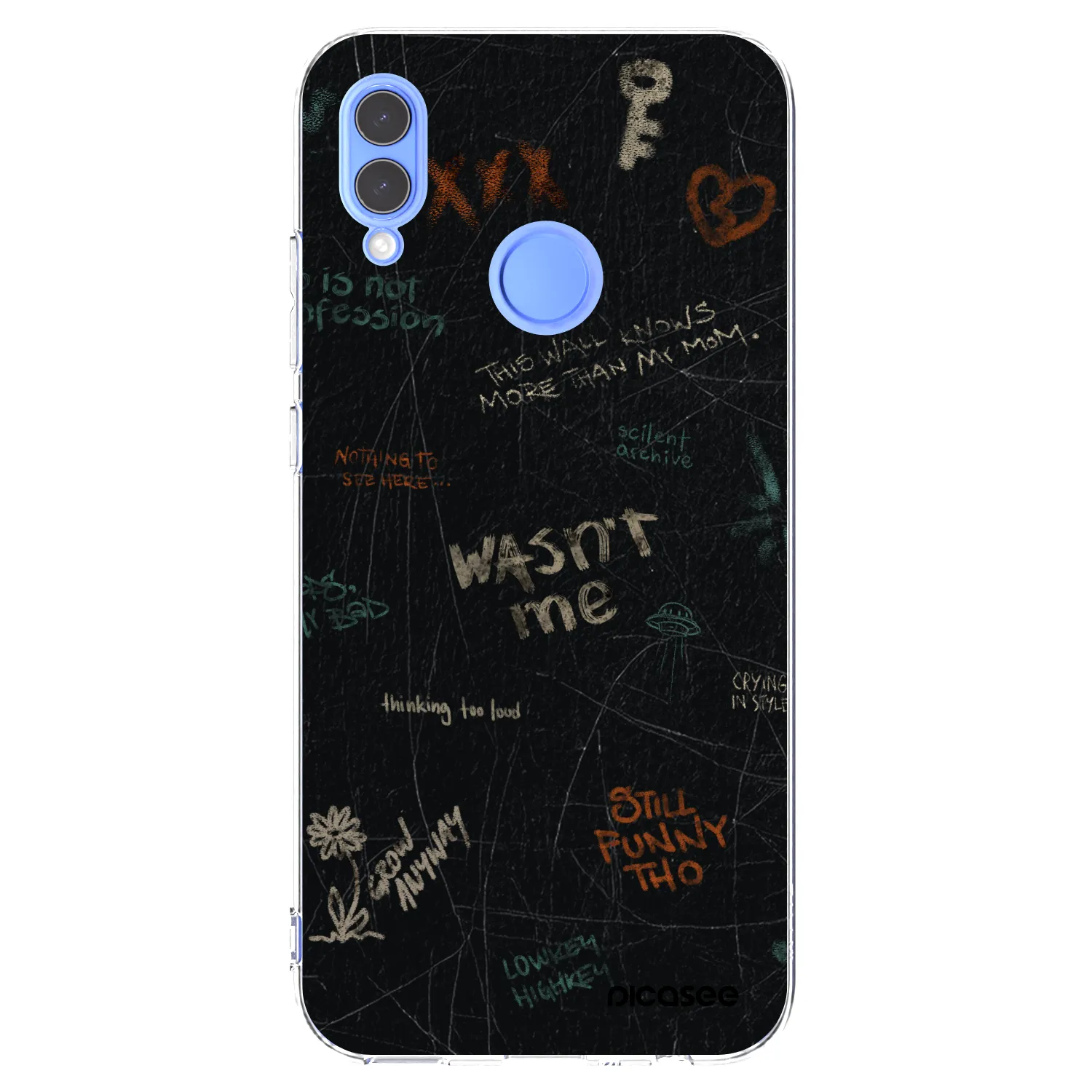 Picasee silikonowe przeźroczyste etui na Honor 10 Lite - CONFESSION