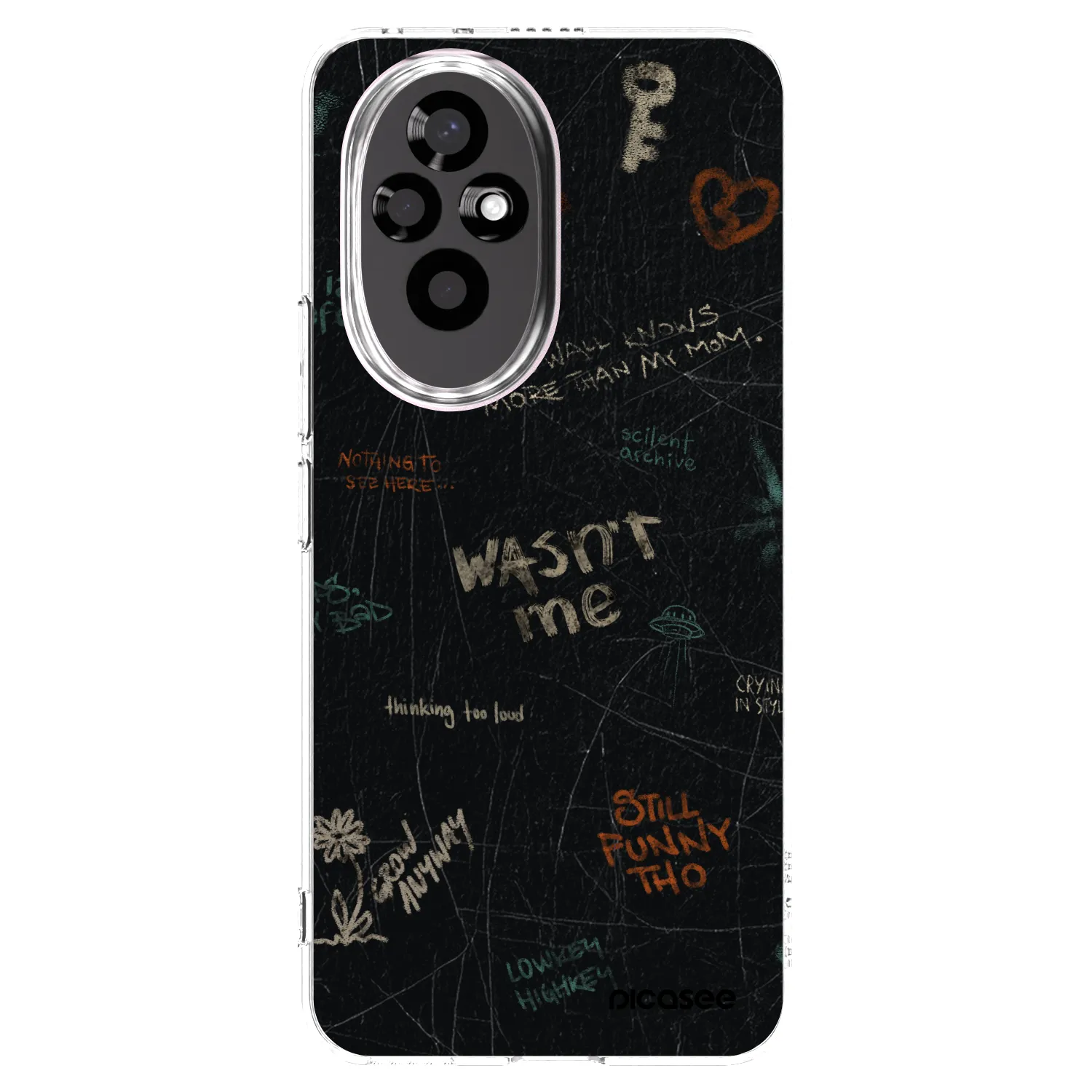 Picasee silikonowe przeźroczyste etui na Honor 200 Pro 5G - CONFESSION