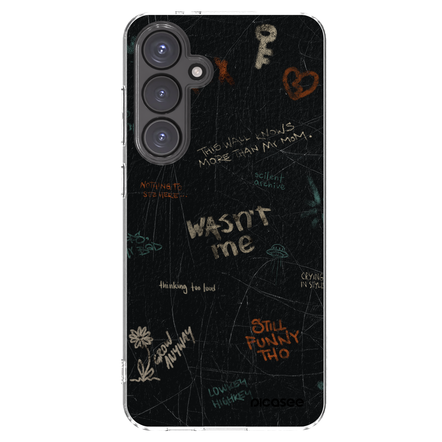 Picasee silikonowe przeźroczyste etui na Samsung Galaxy S24 FE S721B - CONFESSION