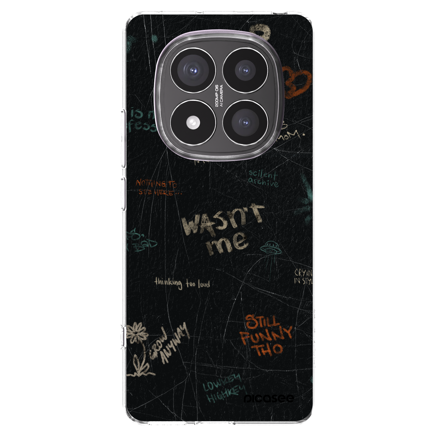 Picasee silikonowe przeźroczyste etui na Xiaomi Redmi Note 14 Pro+ 5G - CONFESSION