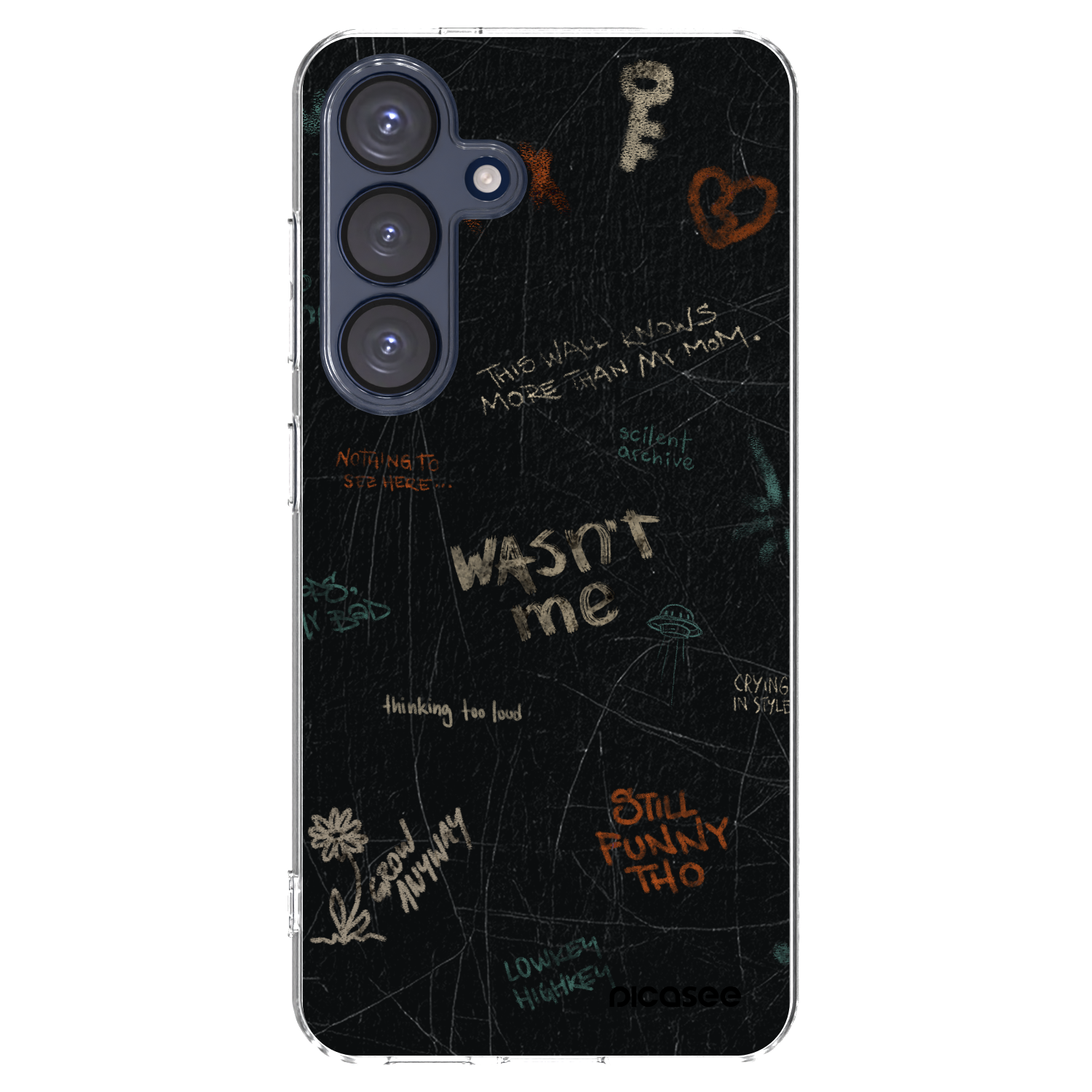 Picasee silikonowe przeźroczyste etui na Samsung Galaxy S25 5G - CONFESSION