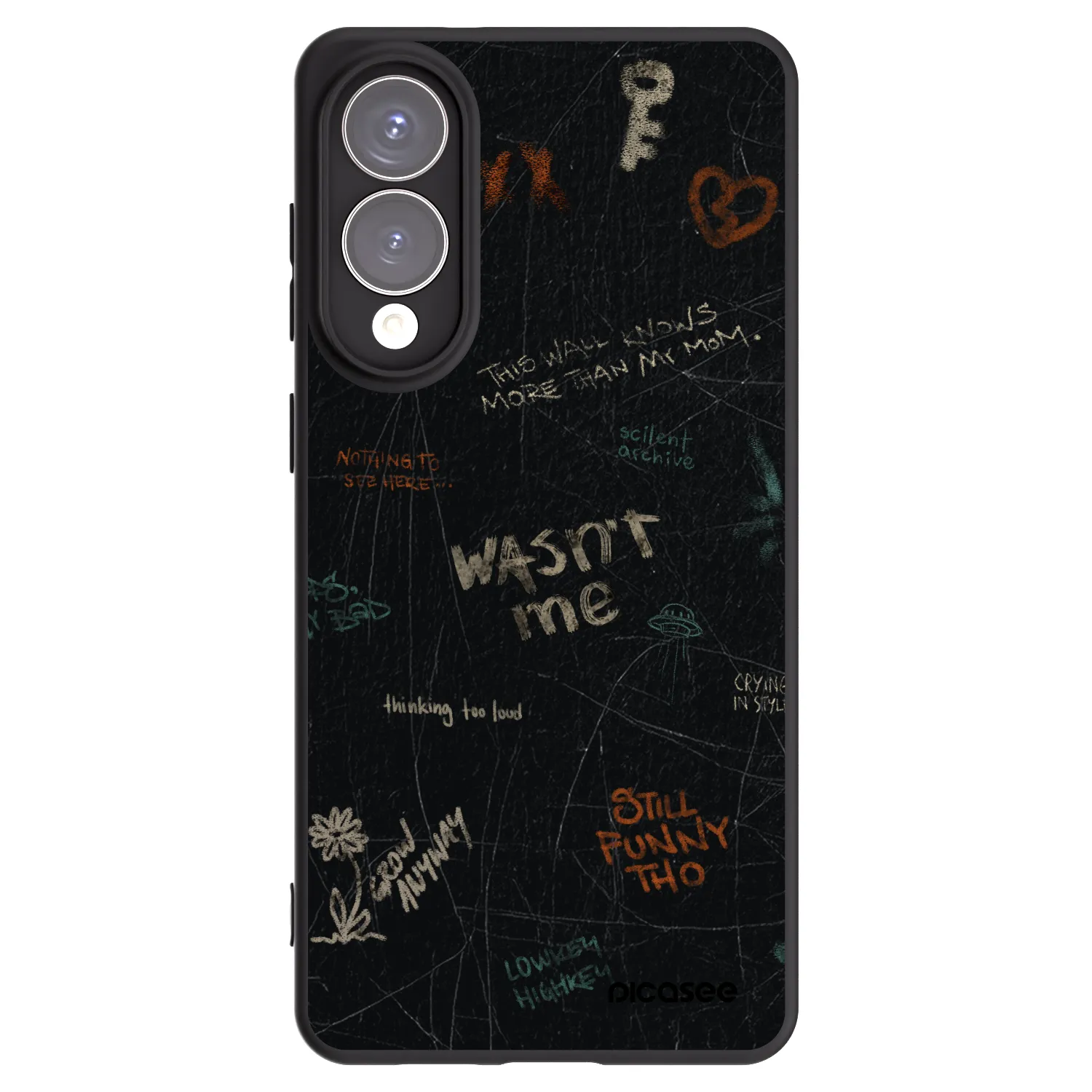 Picasee silikonowe czarne etui na Samsung Galaxy S25 Edge 5G - CONFESSION