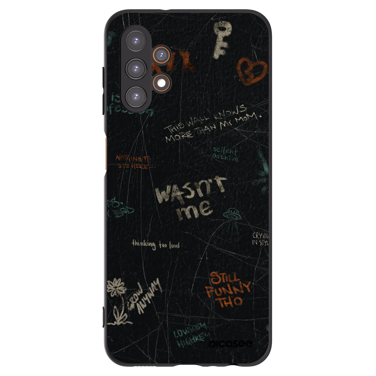 Picasee silikonowe czarne etui na Samsung Galaxy A13 5G - CONFESSION
