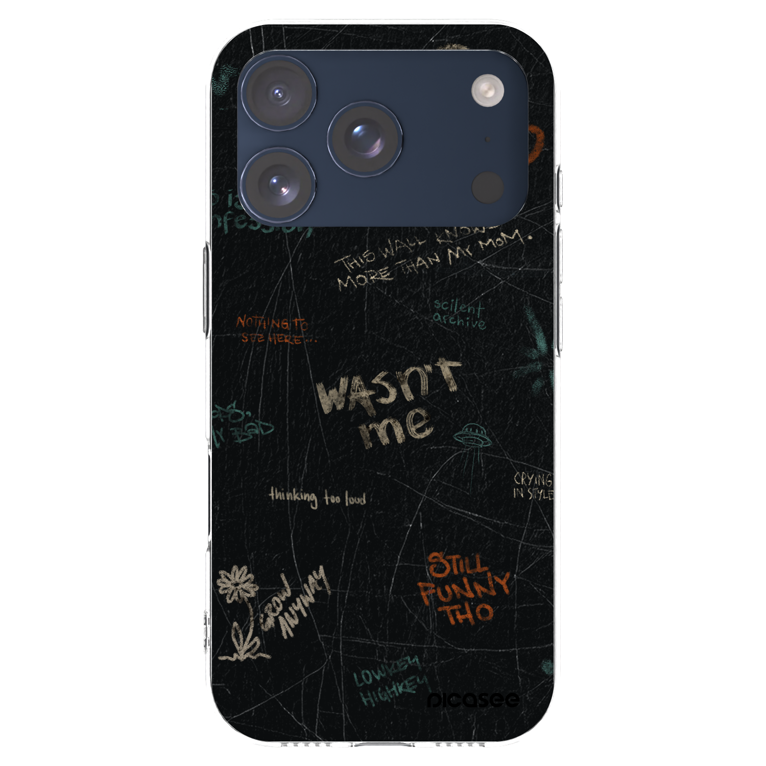 Picasee silikonowe przeźroczyste etui na Apple iPhone 17 Pro - CONFESSION