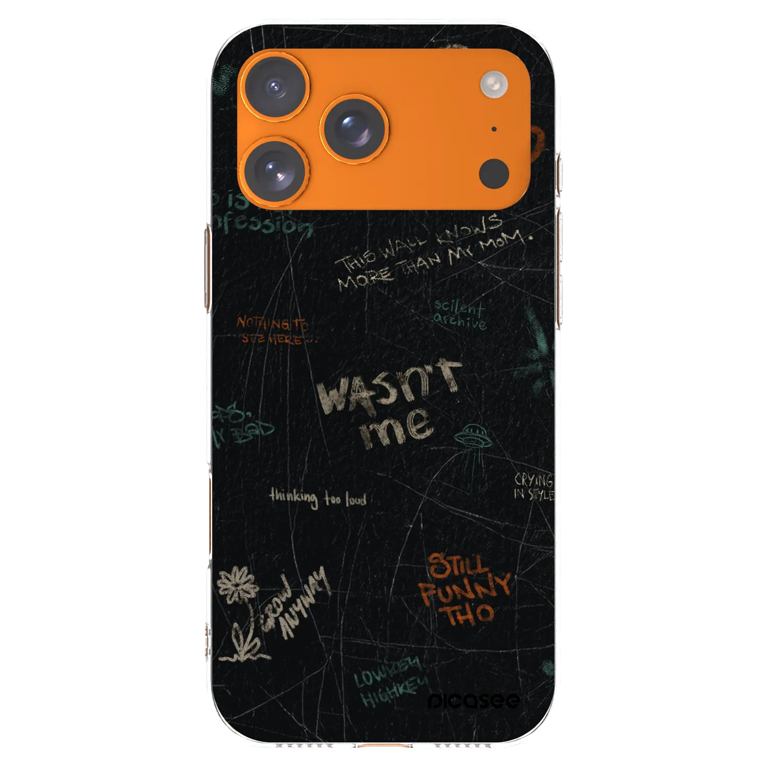 Picasee silikonowe przeźroczyste etui na Apple iPhone 17 Pro Max - CONFESSION