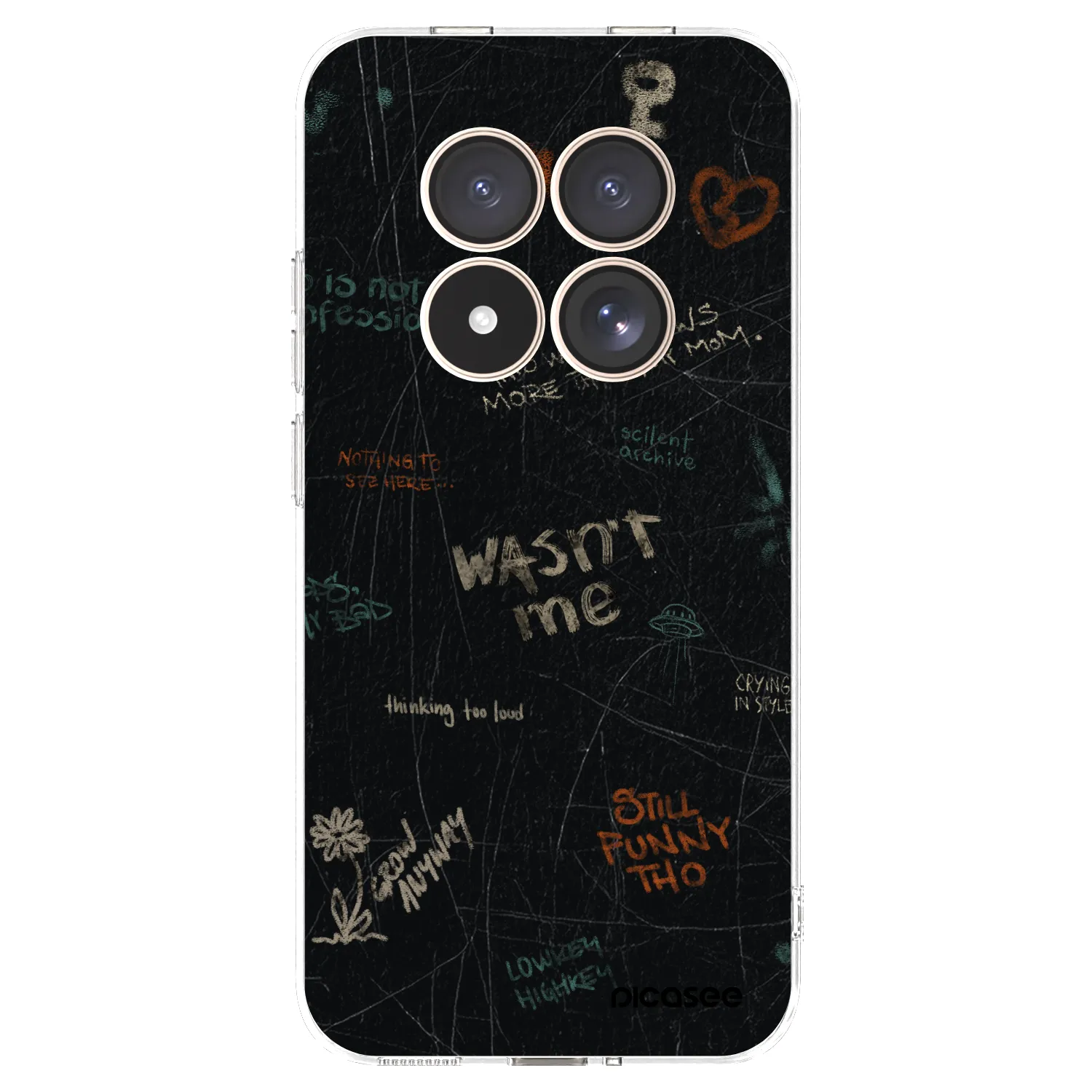 Picasee silikonowe przeźroczyste etui na Xiaomi Redmi Note 15 Pro 4G - CONFESSION