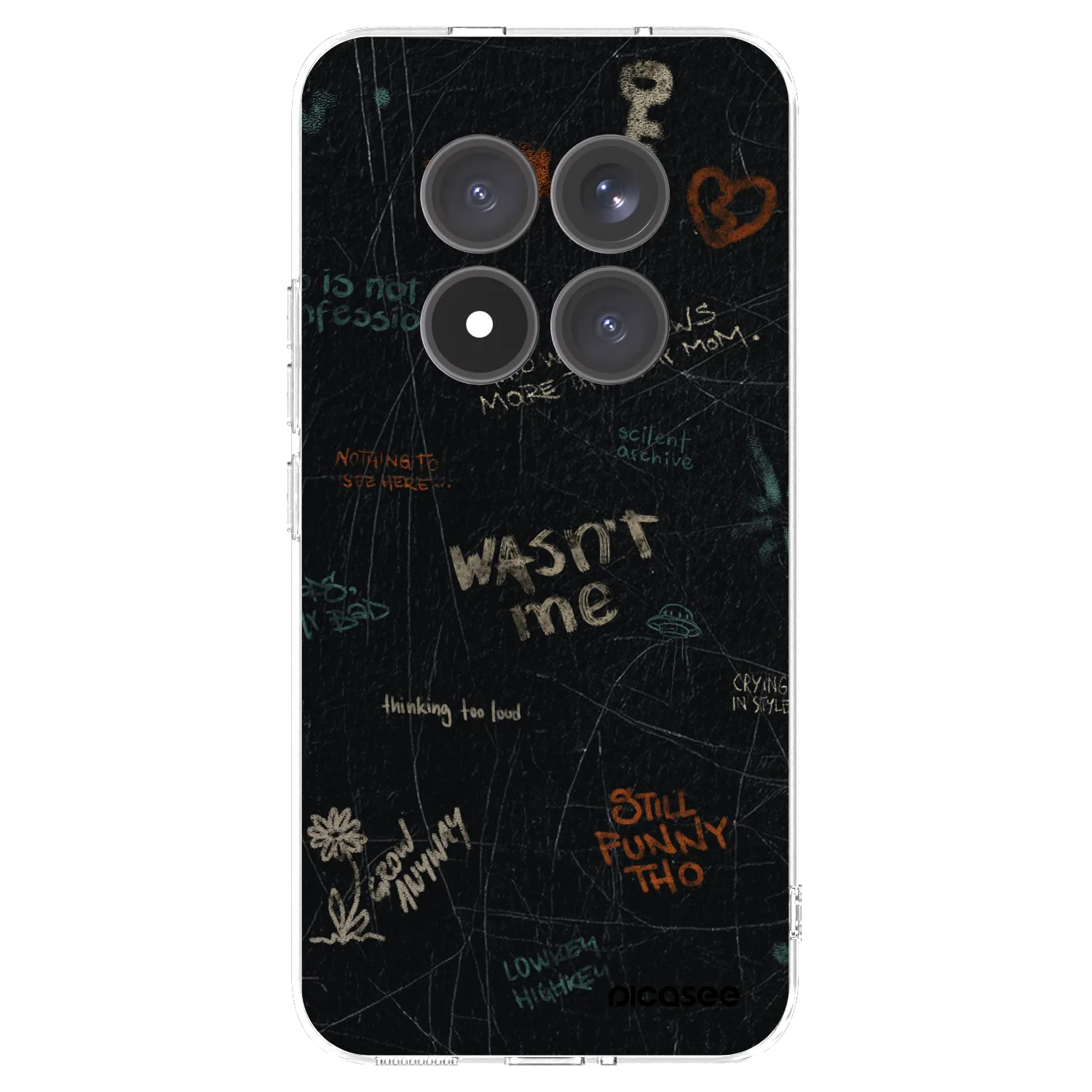 Picasee silikonowe przeźroczyste etui na Xiaomi Redmi Note 15 Pro+ - CONFESSION
