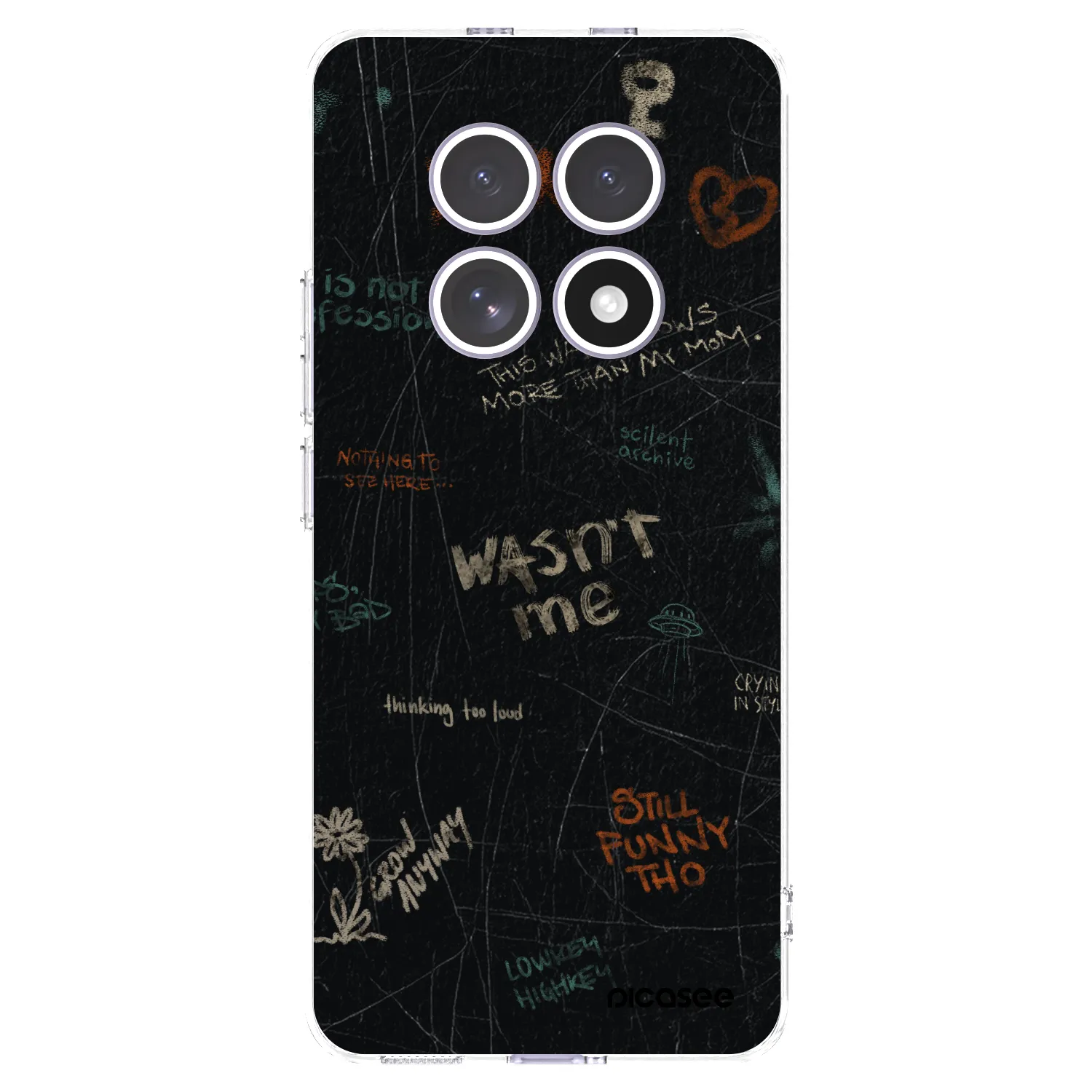 Picasee silikonowe przeźroczyste etui na Xiaomi Redmi Note 15 4G - CONFESSION