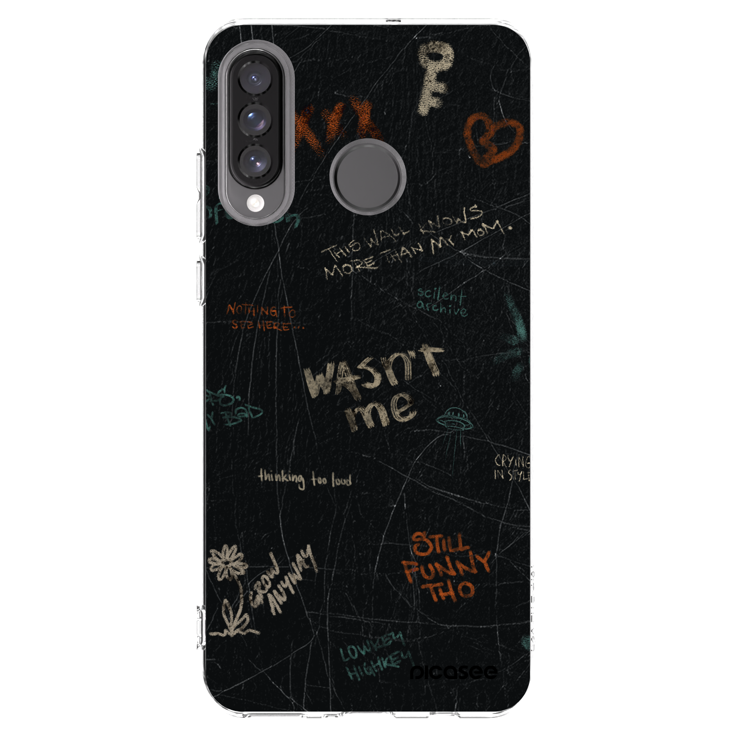 Picasee silikonowe przeźroczyste etui na Huawei P30 Lite - CONFESSION
