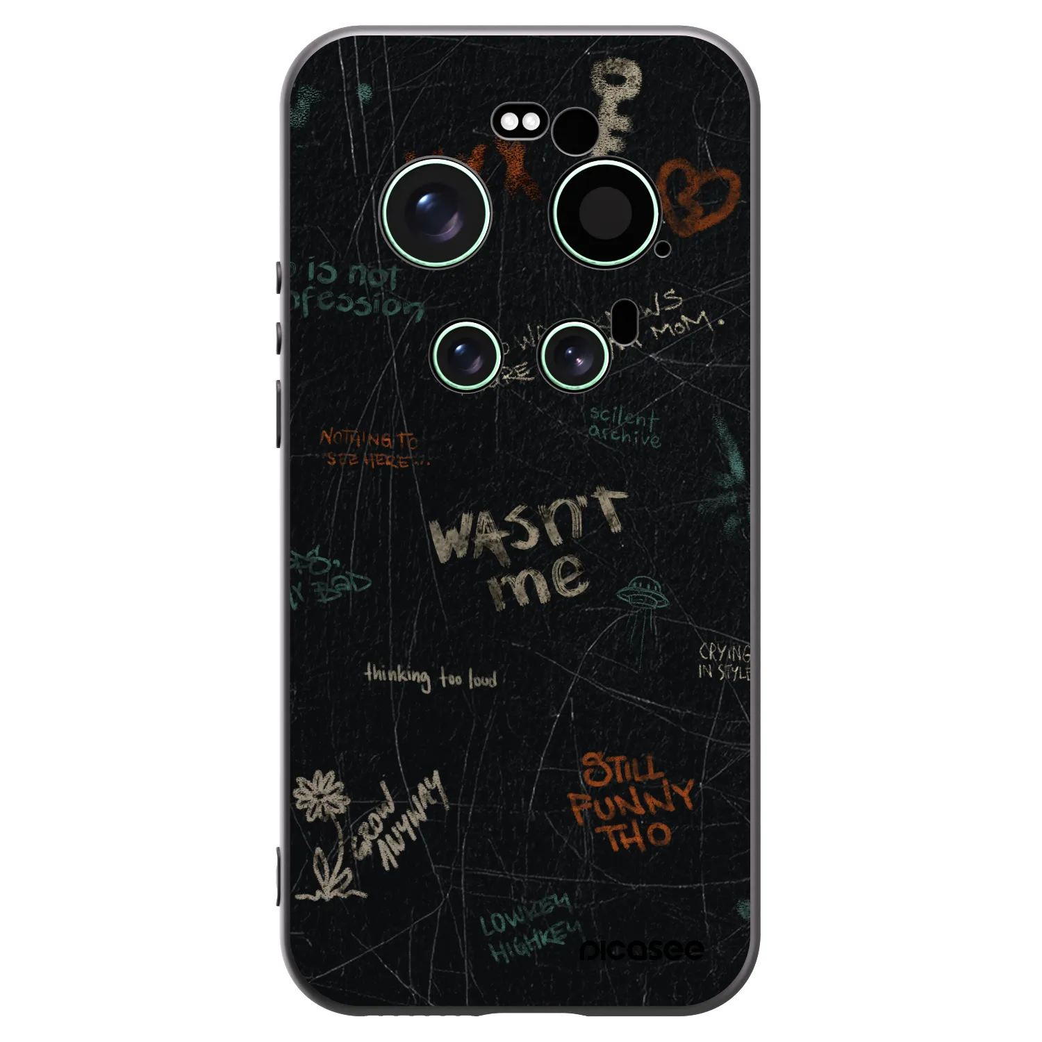 Picasee silikonowe czarne etui na Xiaomi 17 Ultra - CONFESSION