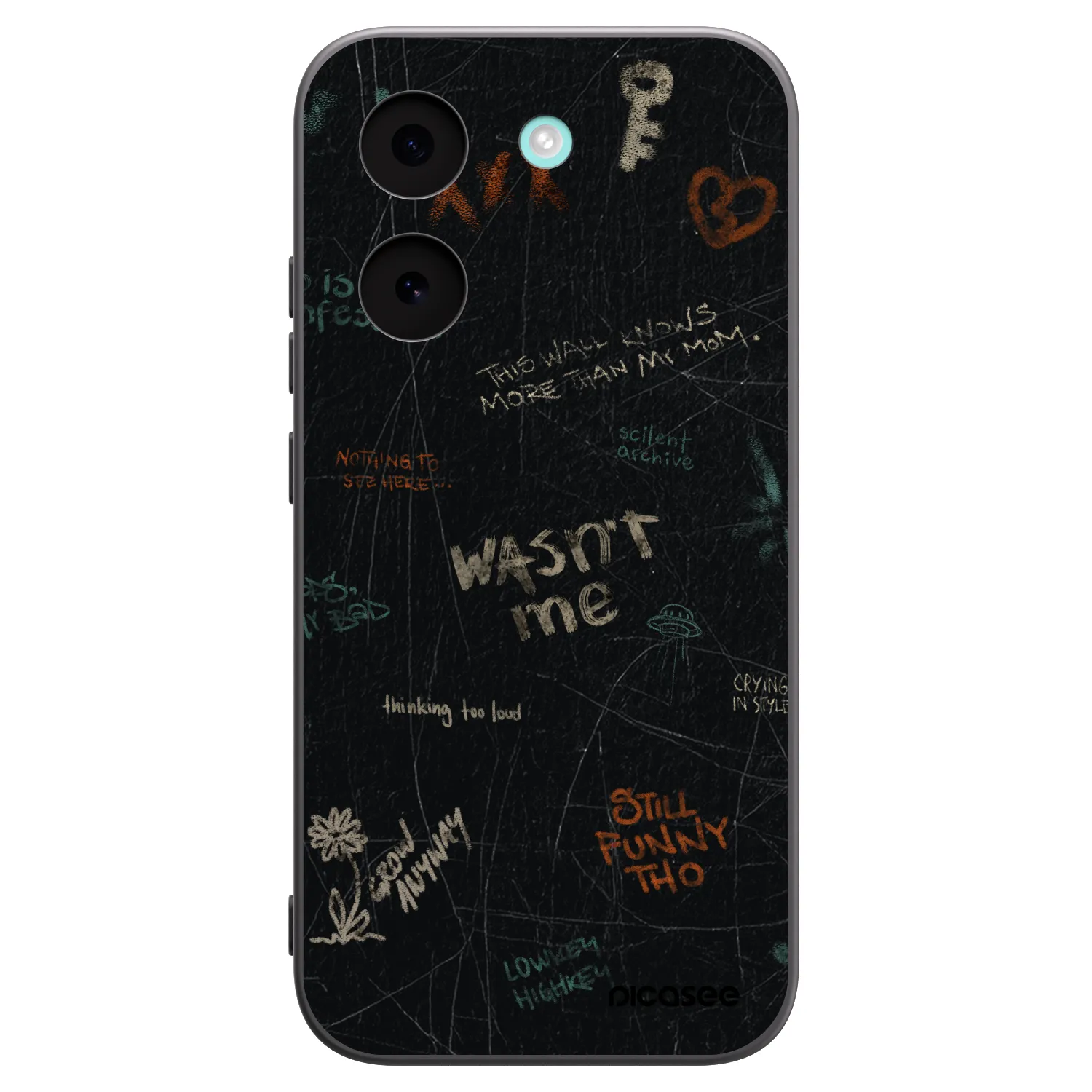 Picasee silikonowe czarne etui na Xiaomi Poco X8 Pro - CONFESSION