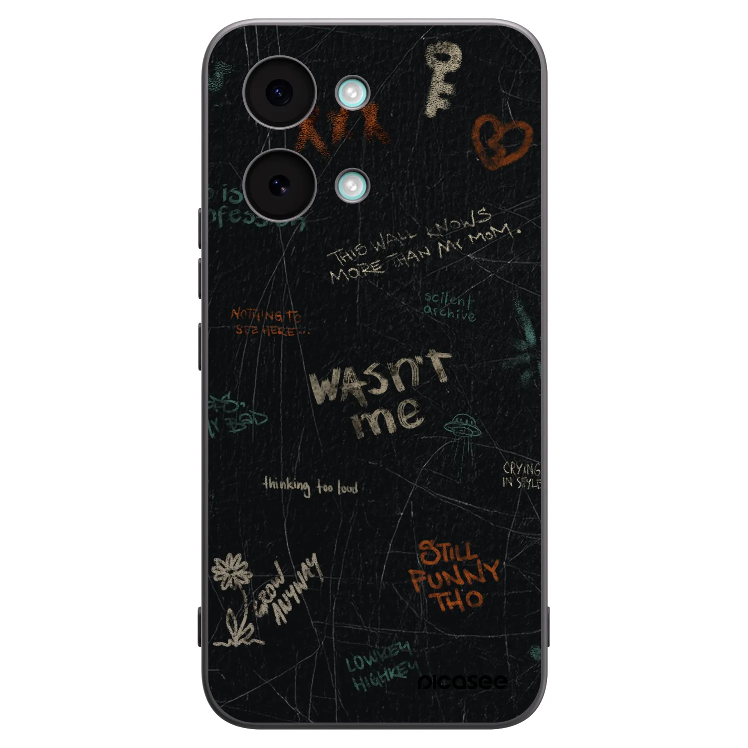 Picasee silikonowe czarne etui na Xiaomi Poco X8 Pro Max - CONFESSION