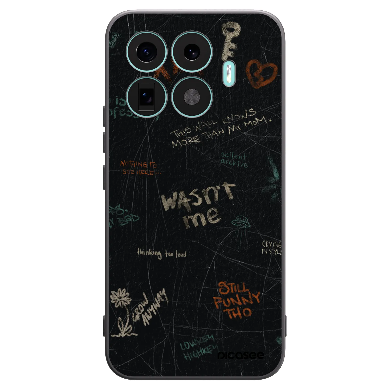 Picasee silikonowe czarne etui na Xiaomi 17T Pro - CONFESSION