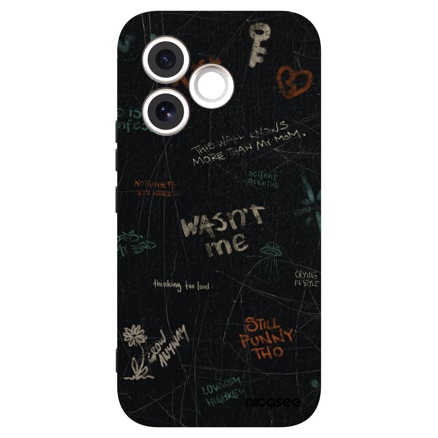 Picasee silikonowe czarne etui na Honor 600 Lite - CONFESSION