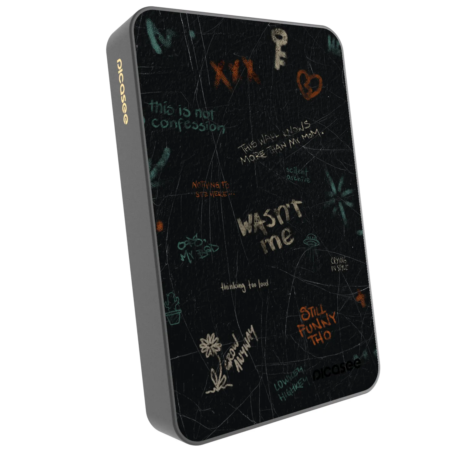 Picasee Powerbank z MagSafe 10 000 mAh Szary - CONFESSION
