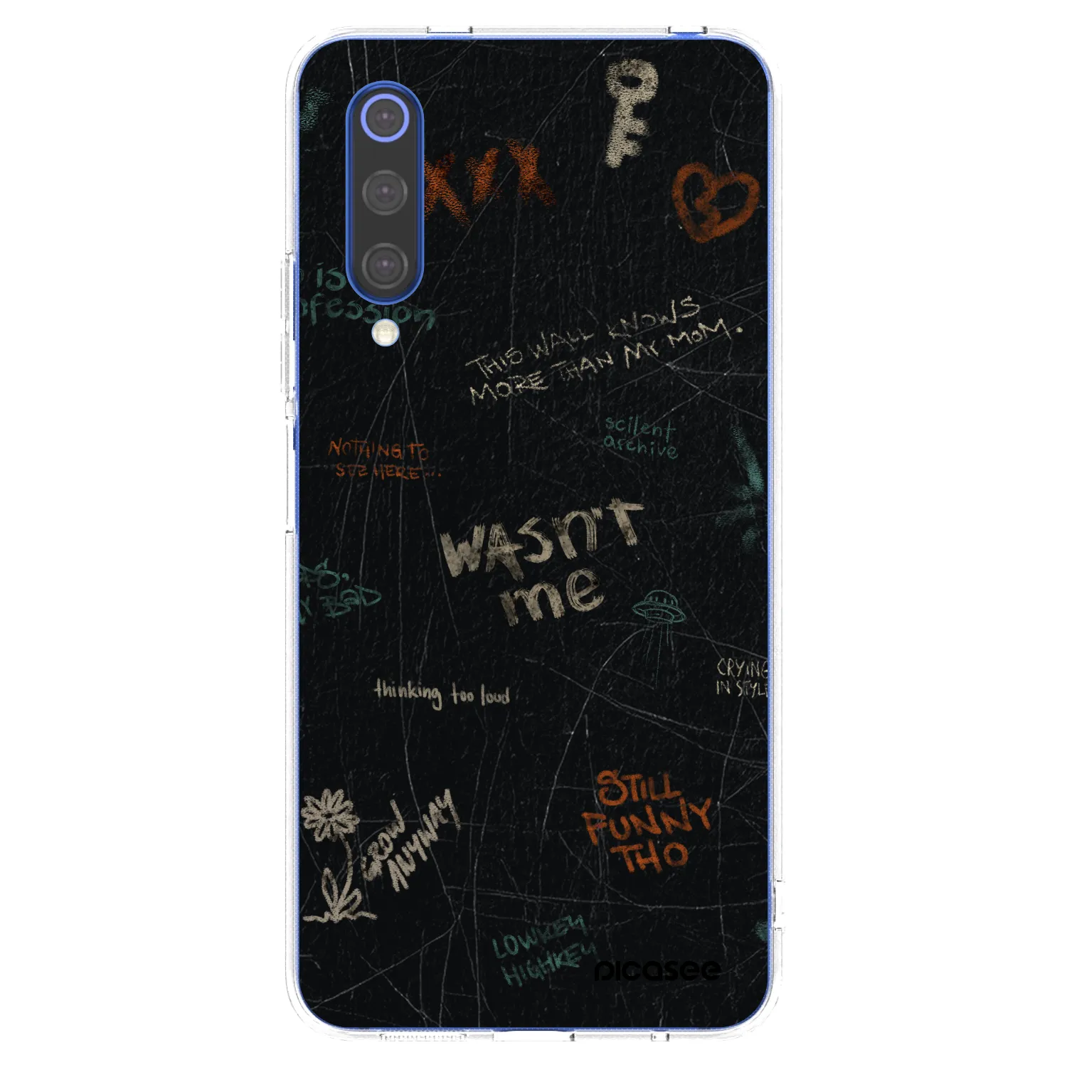 Picasee silikonowe przeźroczyste etui na Xiaomi Mi 9 SE - CONFESSION