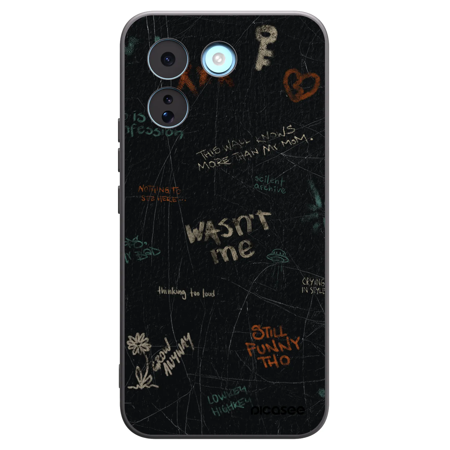Picasee silikonowe czarne etui na Xiaomi Redmi Note 17 Pro MAX 5G - CONFESSION