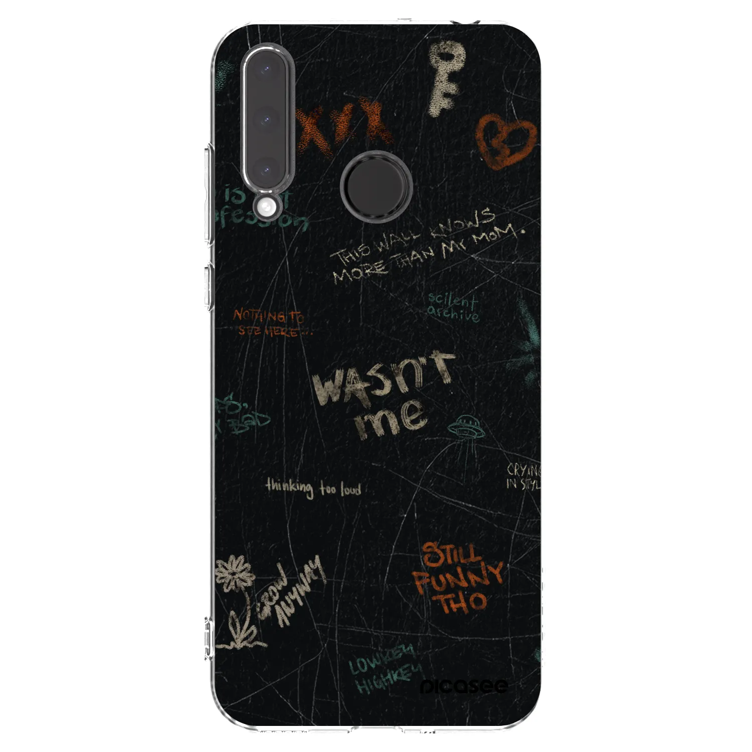 Picasee silikonowe przeźroczyste etui na Honor 20 Lite - CONFESSION